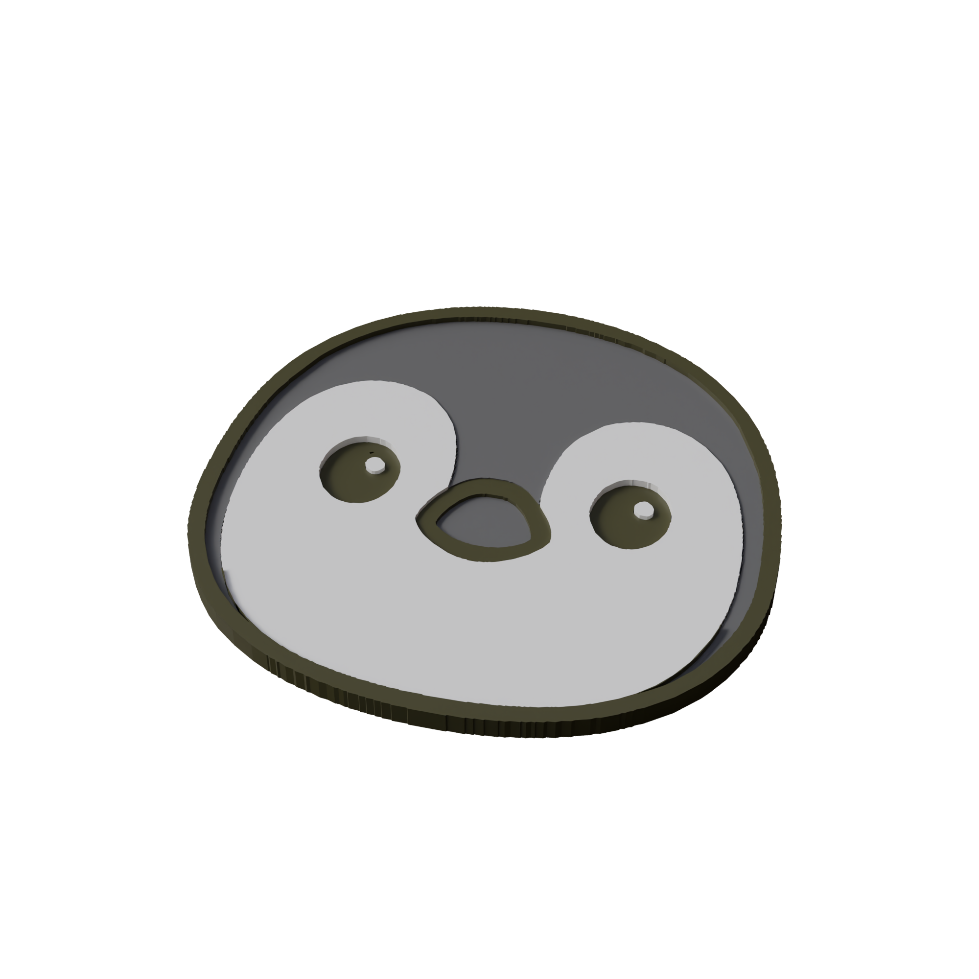 Emperor Penguin Animal Coaster 3D Print Model Main image