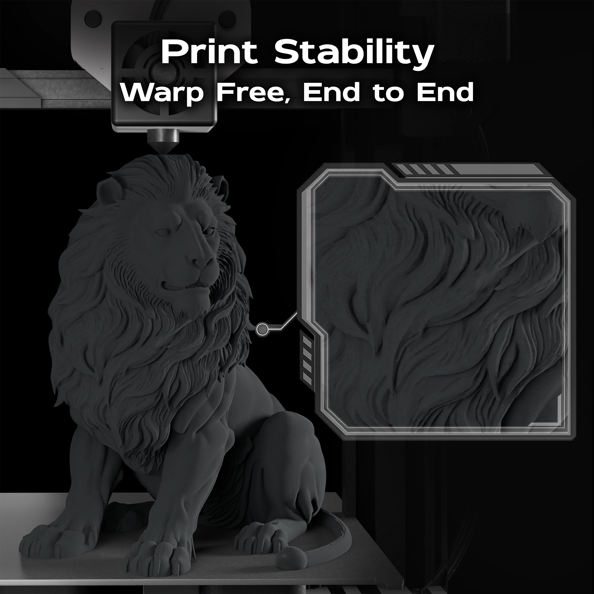 Black Matte PLA 1kg