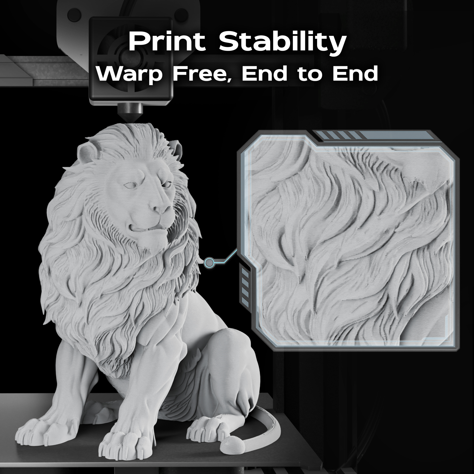 Cool Grey Matte PLA 1kg