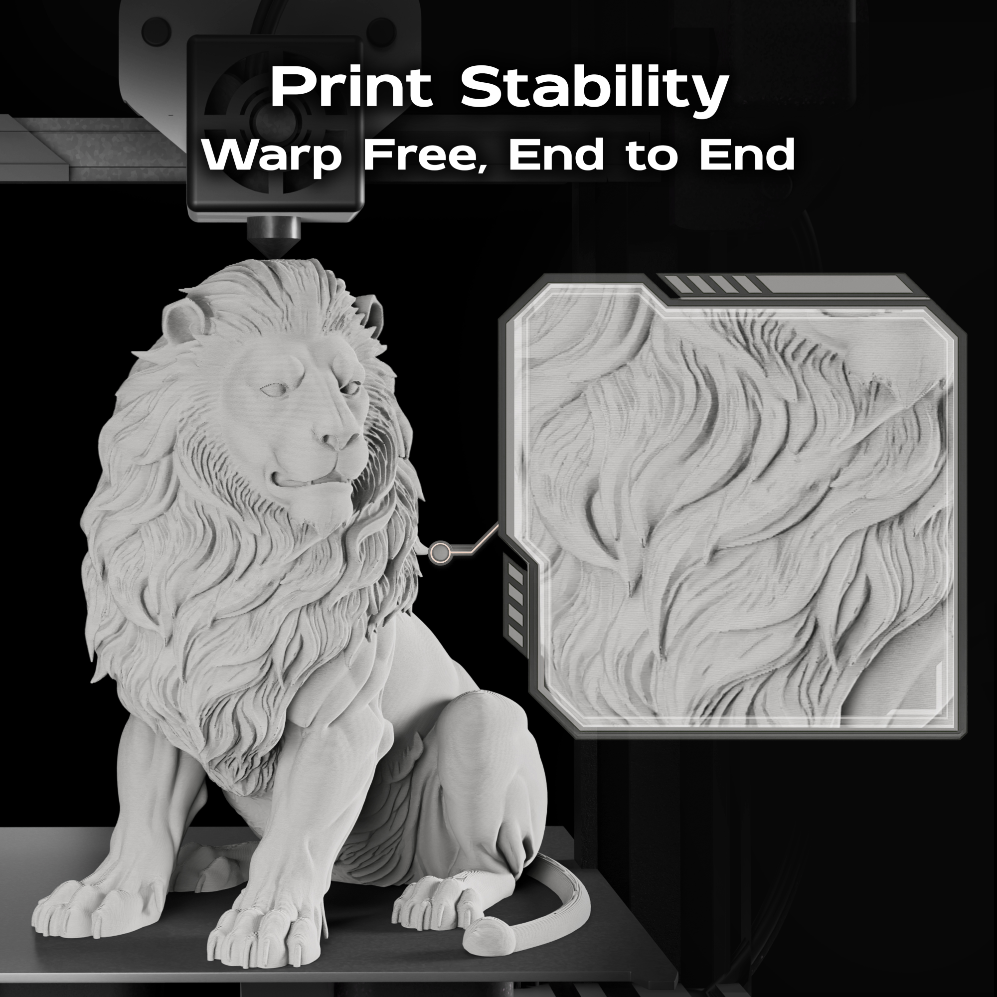 Light Grey Matte PLA 1kg
