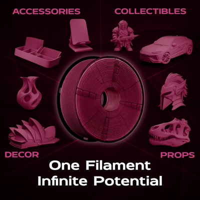 Burgundy Matte PLA 1kg