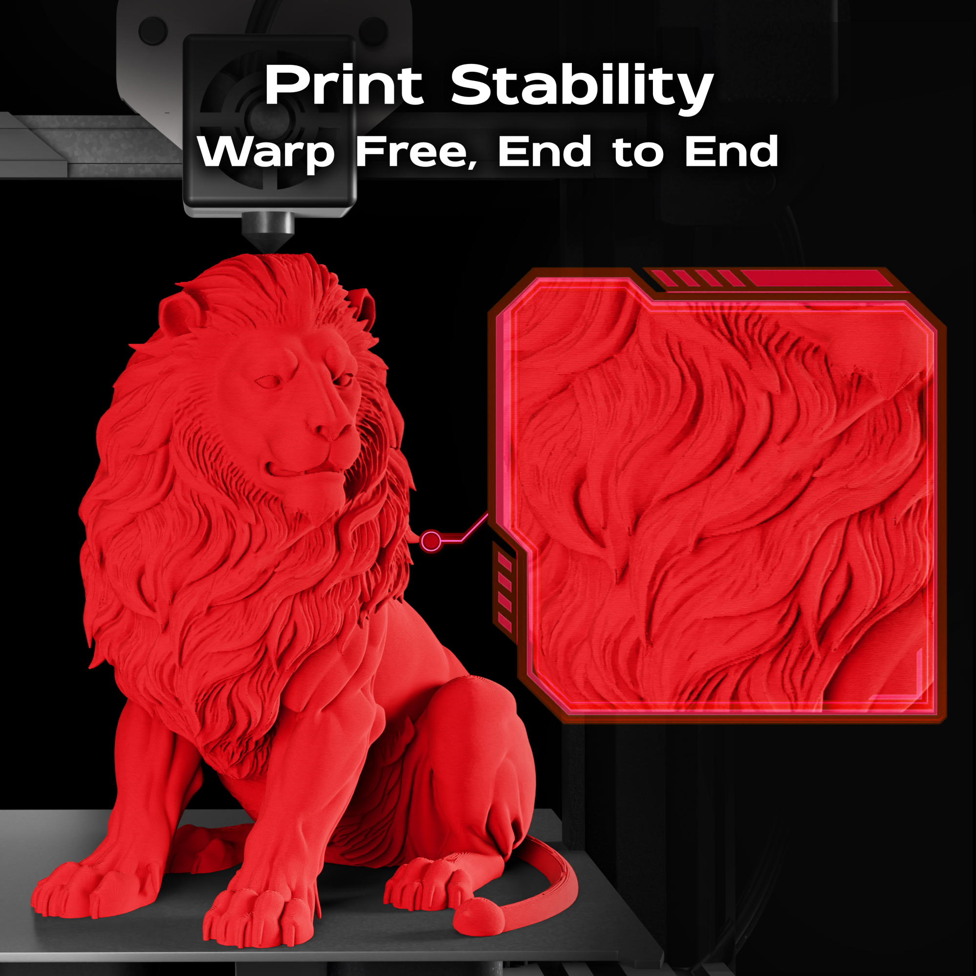 Signal Red Matte PLA 1kg