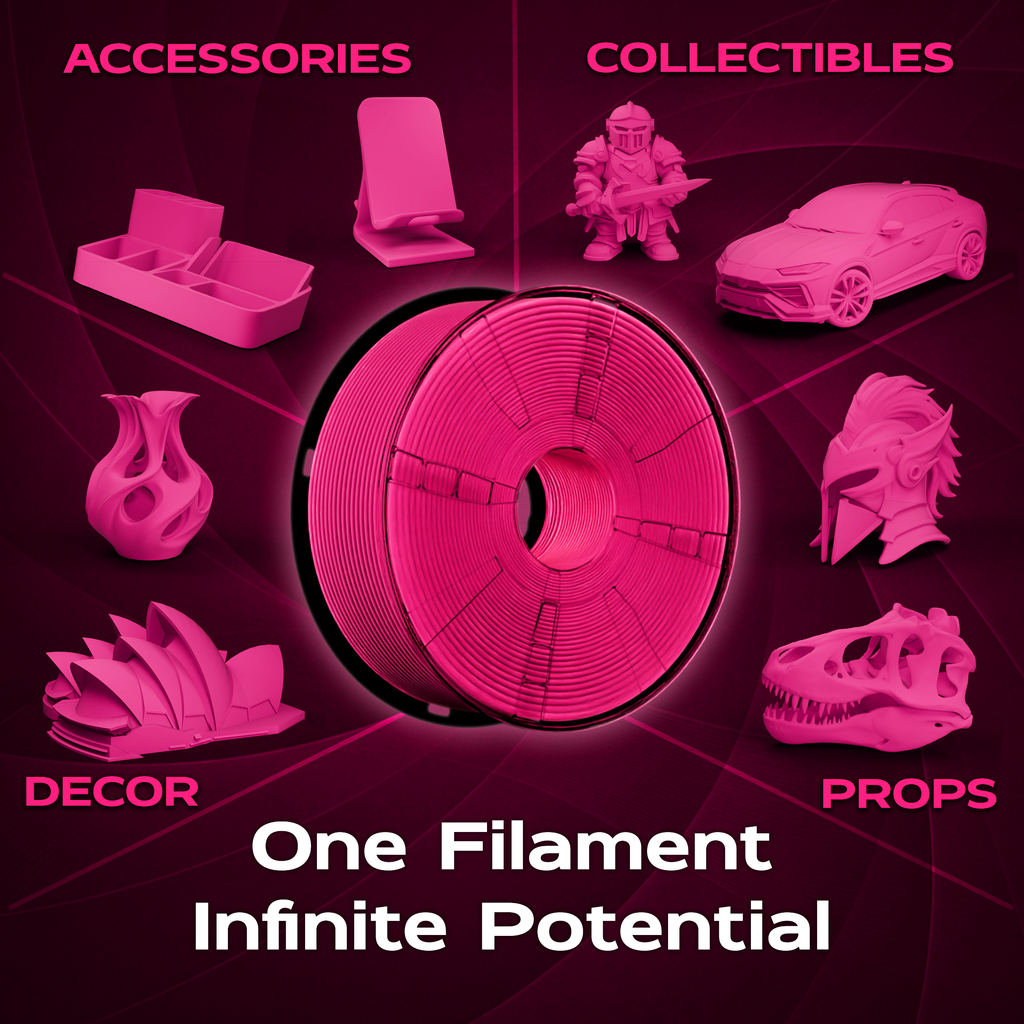 Hot Pink Matte PLA 1kg