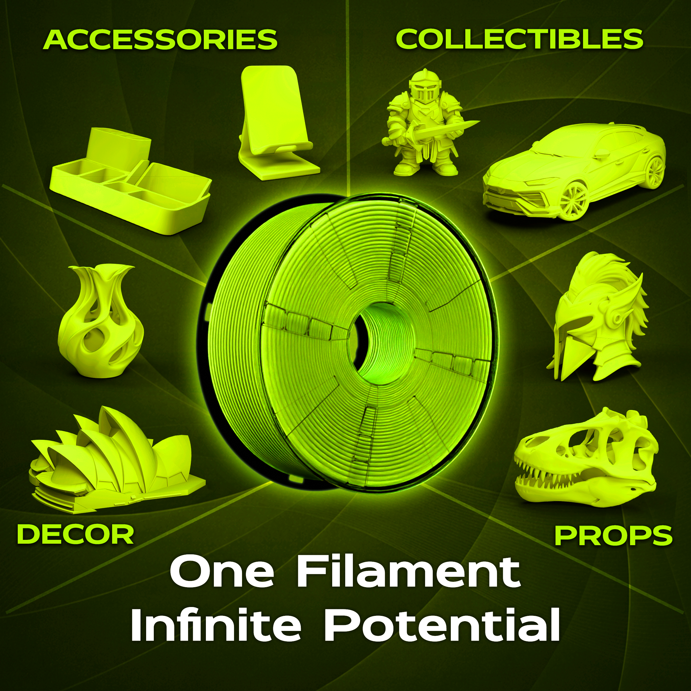 Lime Matte PLA 1kg