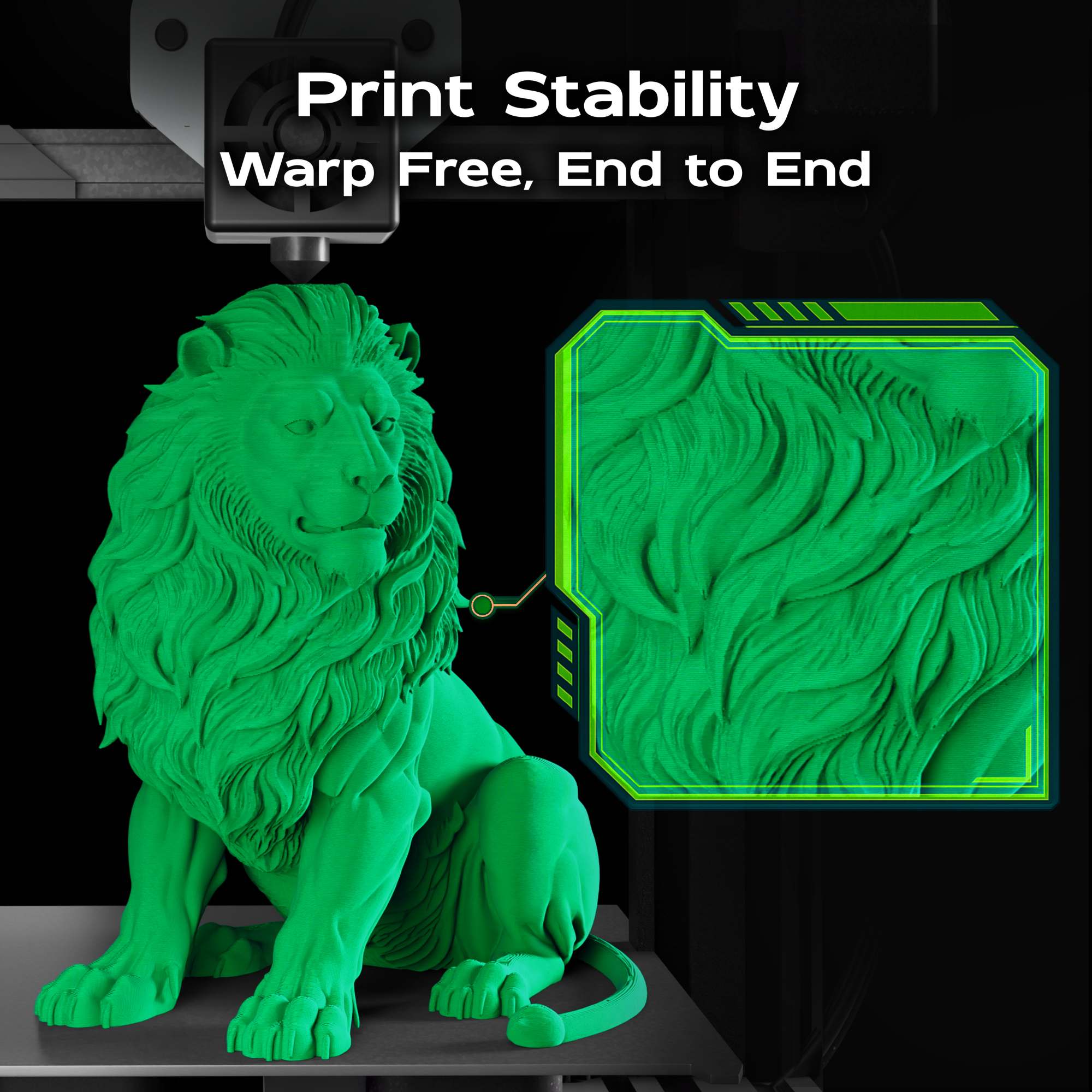 Kelly Green Matte PLA 1kg