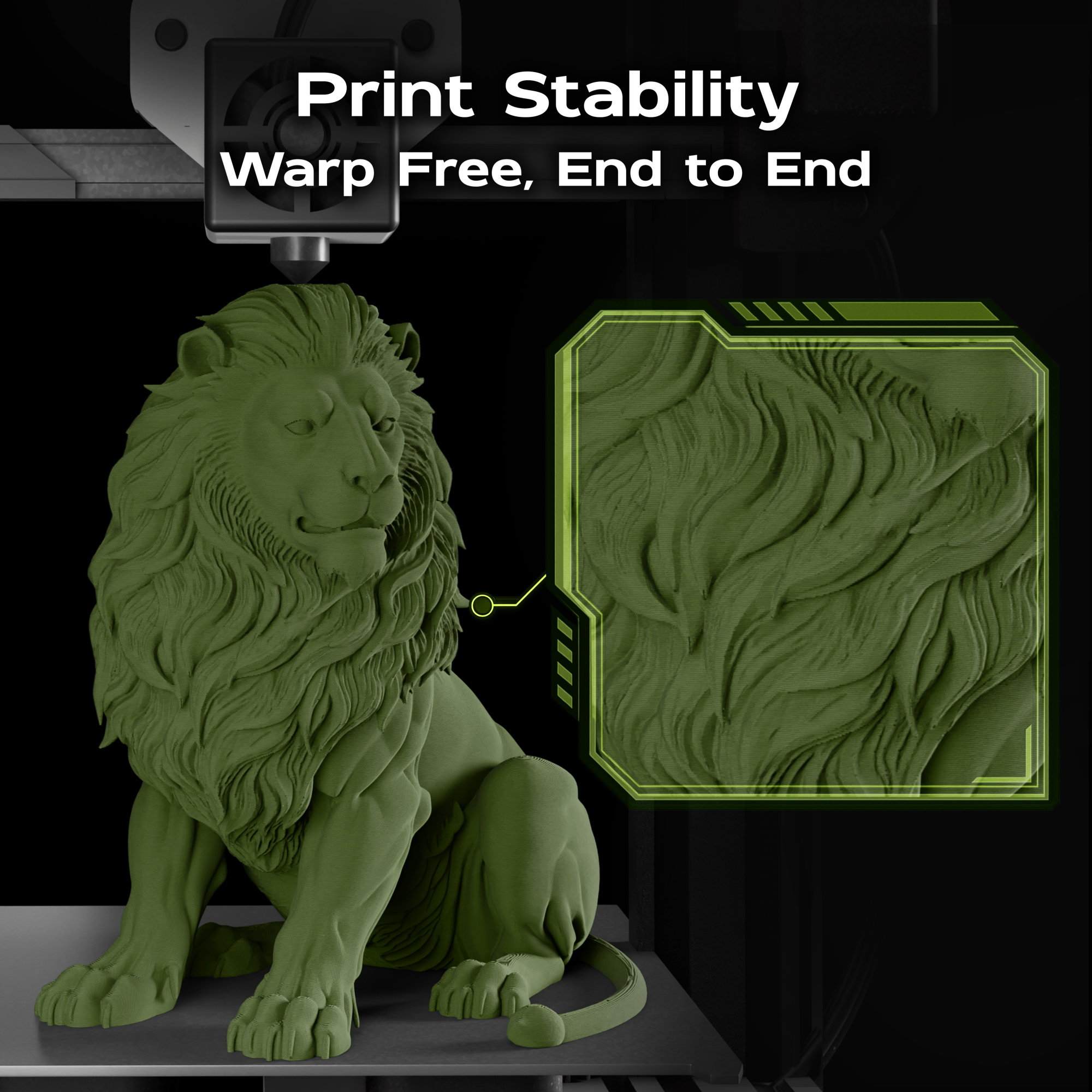 Military Olive Matte PLA 1kg