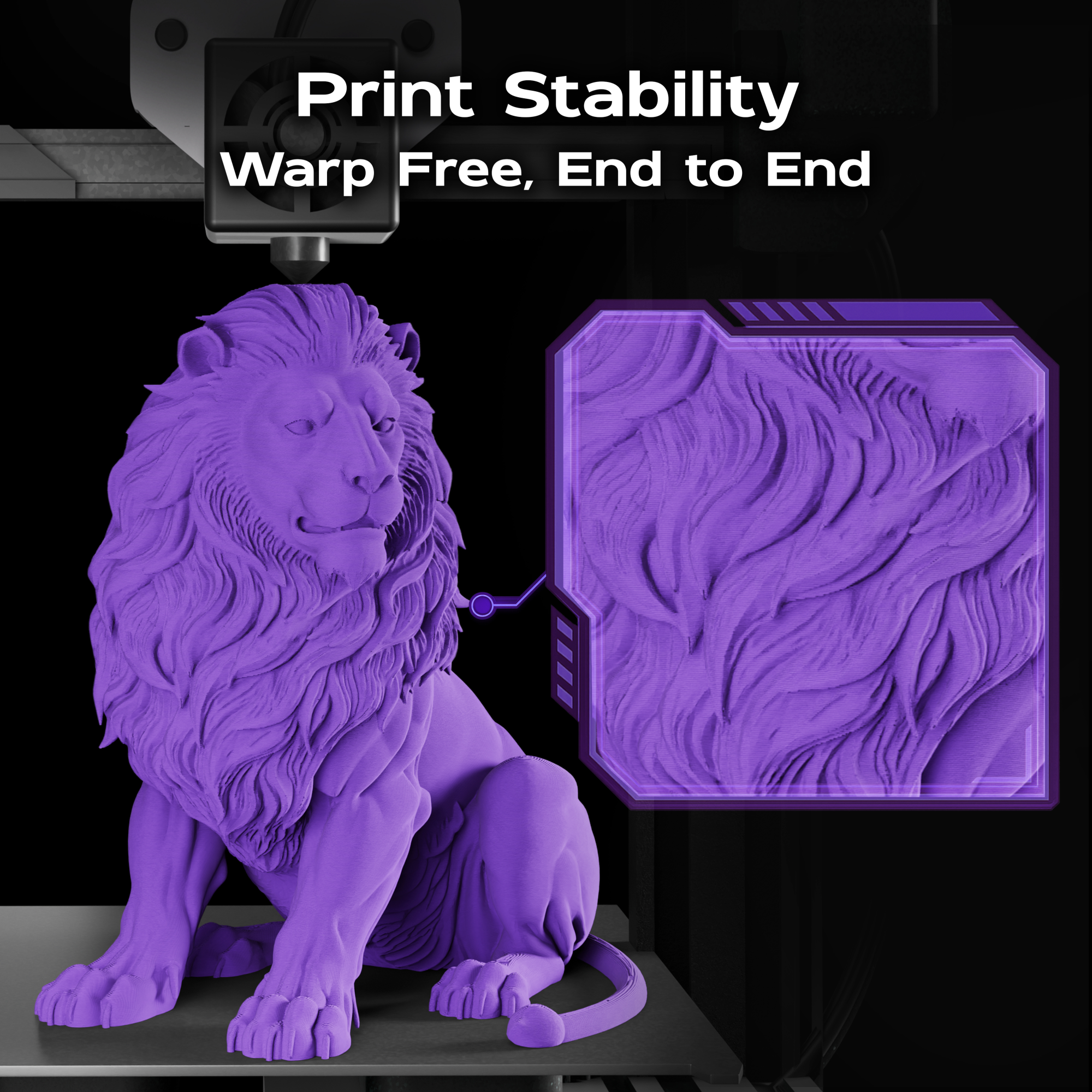 Vivid Violet Matte PLA 1kg
