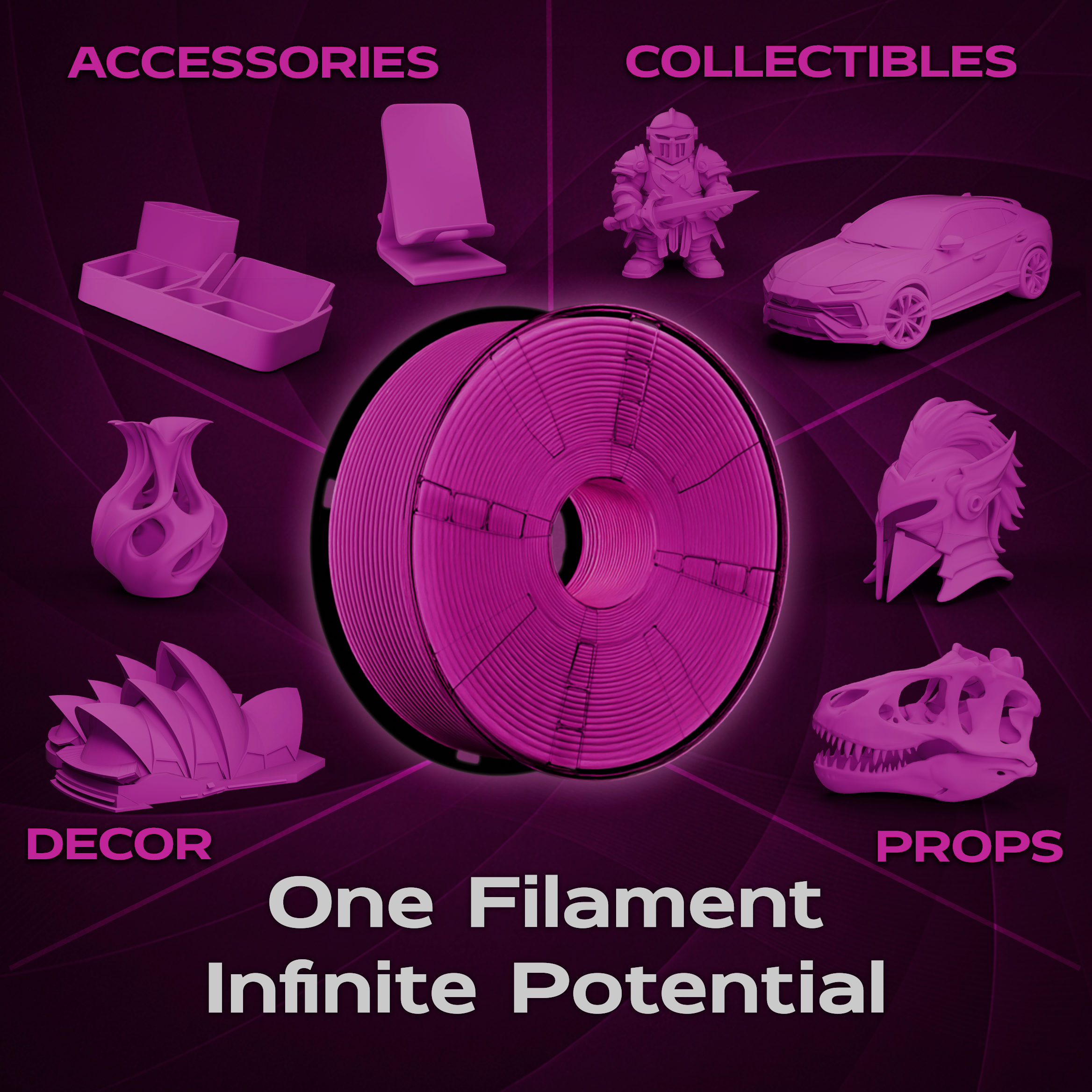 Velvet Plum Matte PLA 1kg