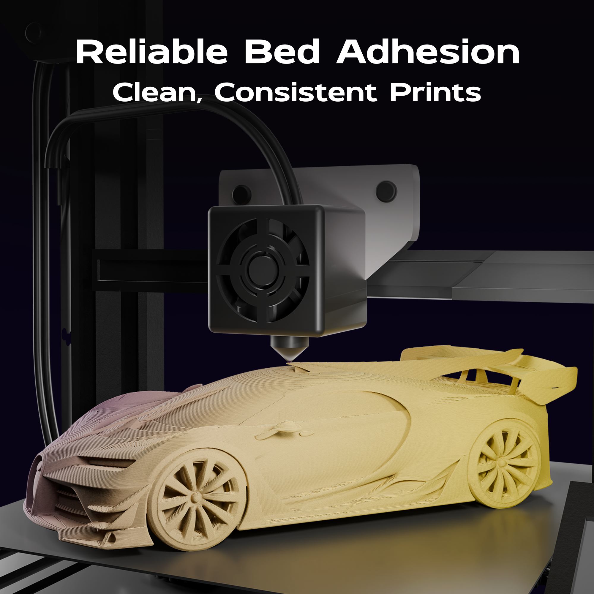 Golden Eclipse (Dark Purple Yellow) Bi Matte PLA 1kg