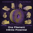 Golden Eclipse (Dark Purple Yellow) Bi Matte PLA 1kg
