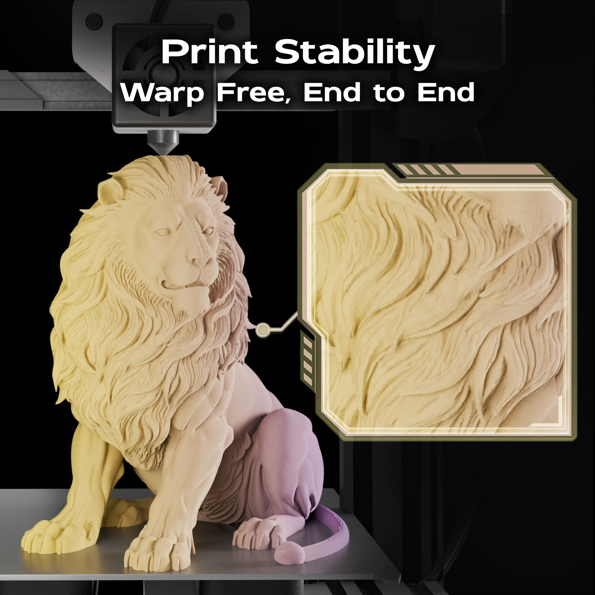 Golden Eclipse (Dark Purple Yellow) Bi Matte PLA 1kg