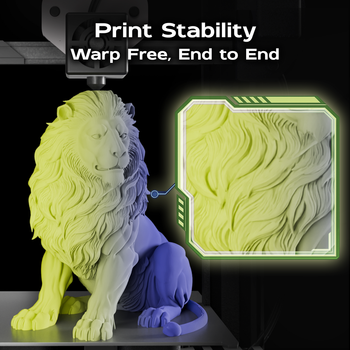 Golden Eclipse (Dark Purple Lime) Bi Matte PLA 1kg