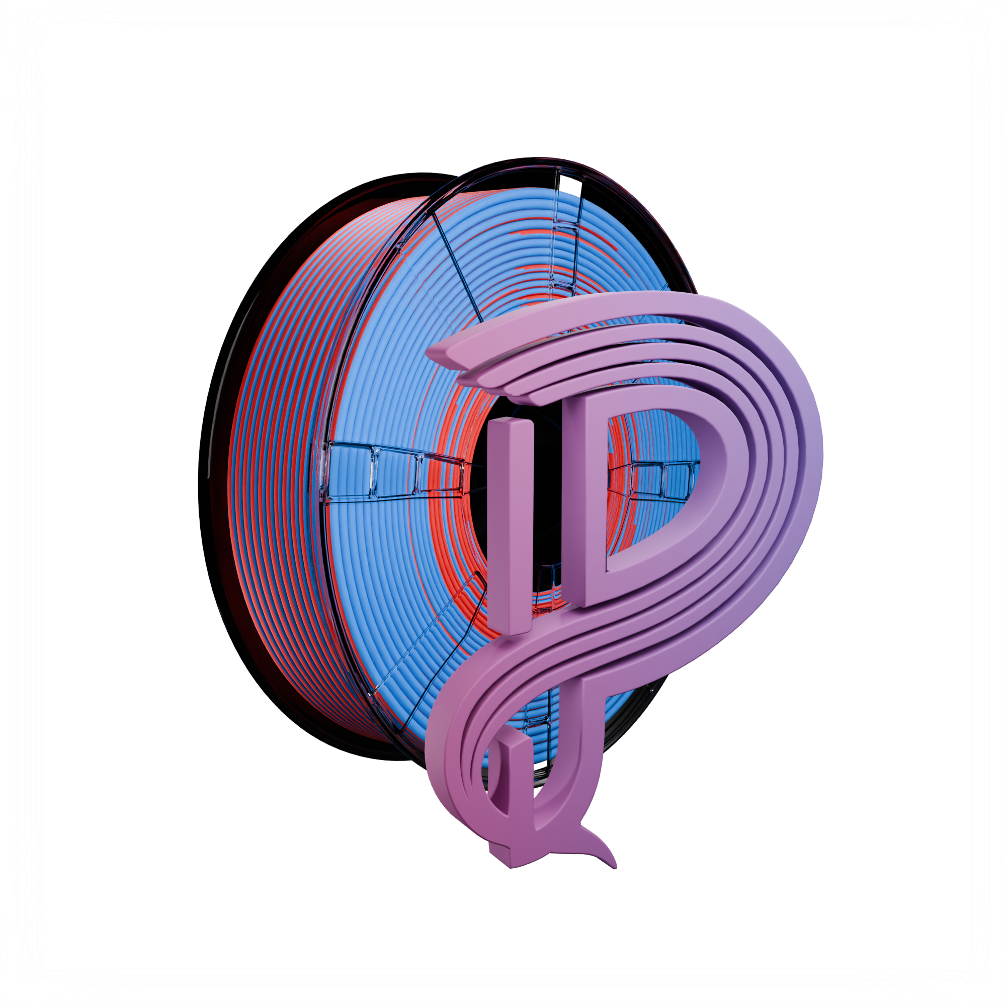 Crimson Tide (Blue Red) Bi Matte PLA 1kg Main image