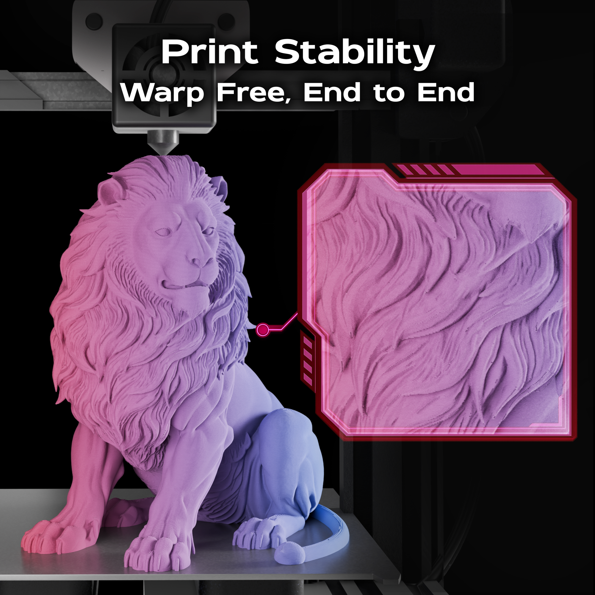 Crimson Tide (Blue Red) Bi Matte PLA 1kg
