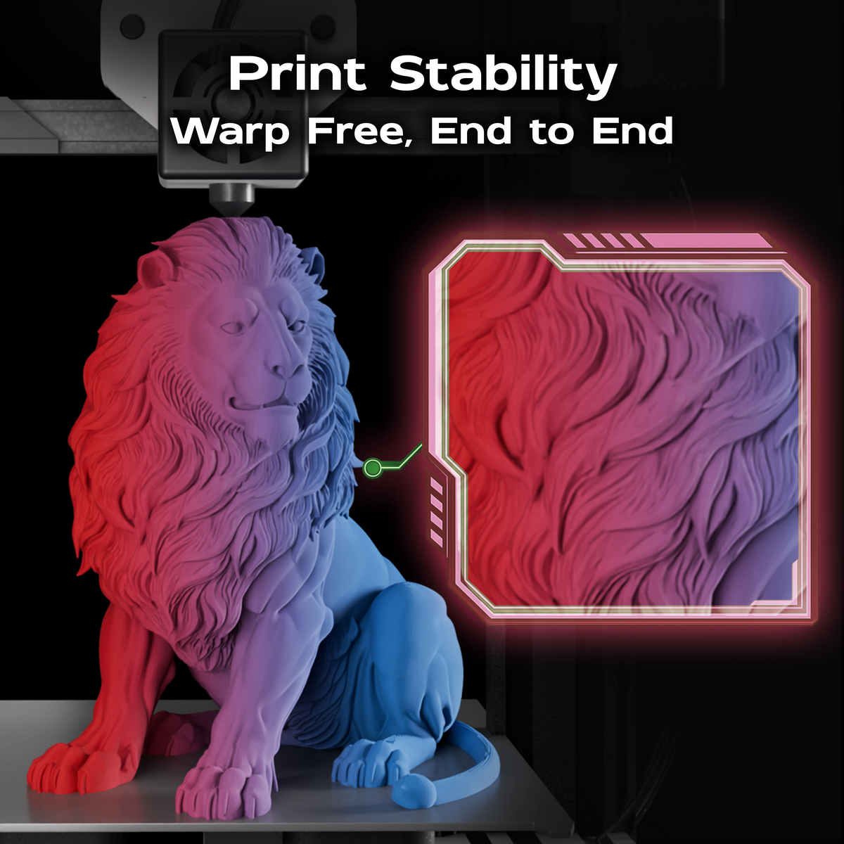 Crimson Tide (Blue Red) Bi Matte PLA 1kg