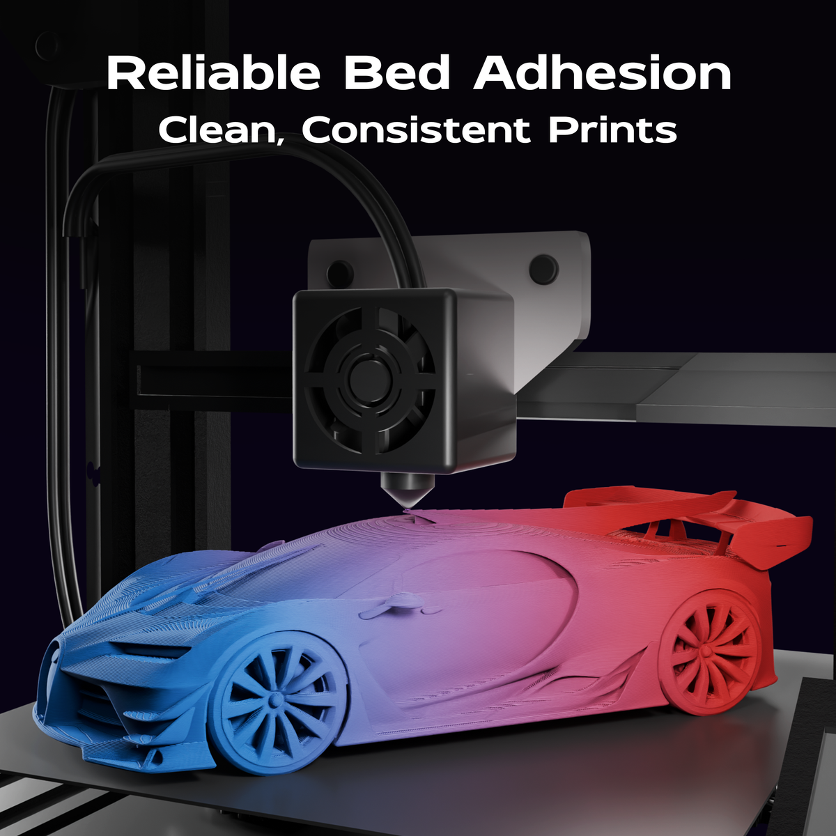 Crimson Tide (Blue Red) Bi Matte PLA 1kg