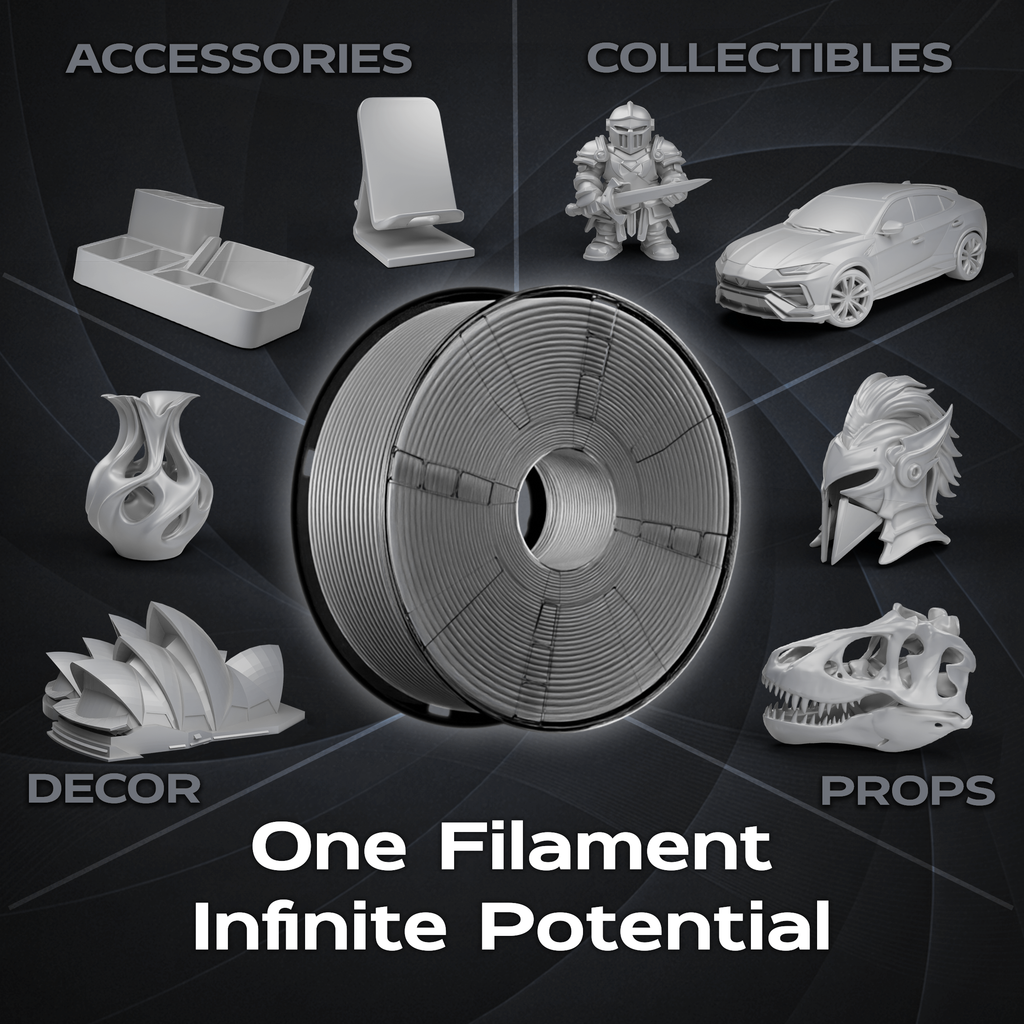 Cool Grey Medium PLA 1kg