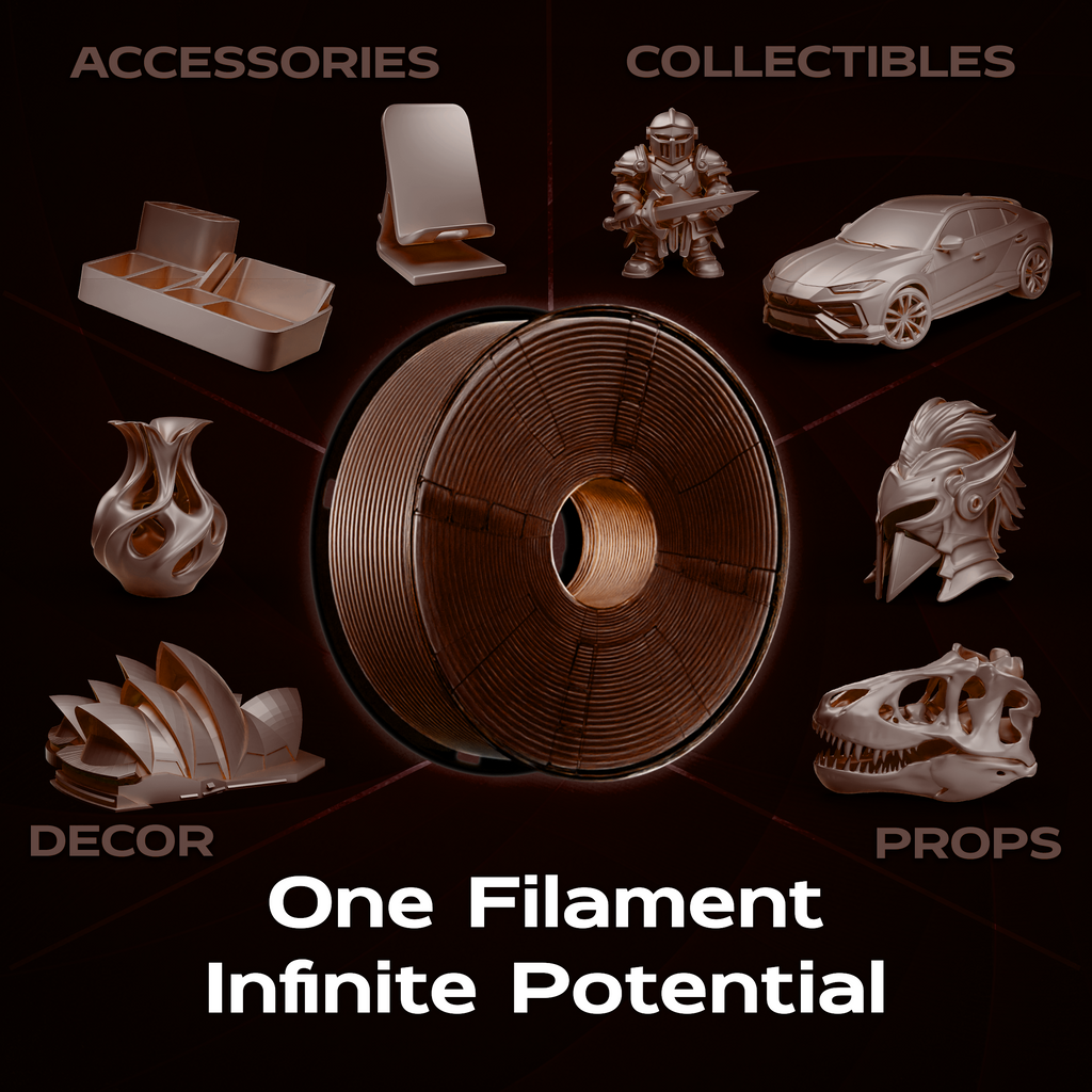 Chocolate Brown PLA 1kg