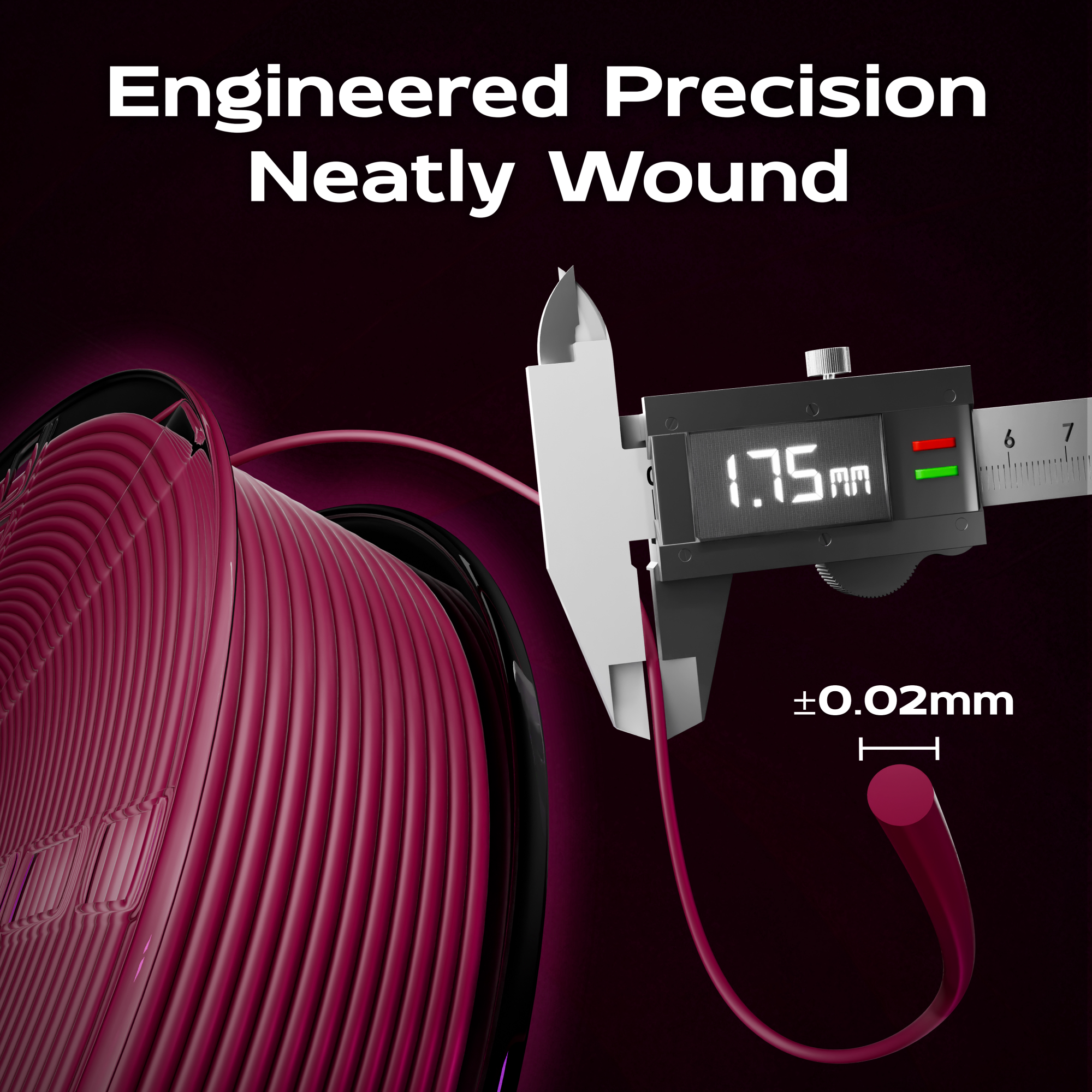 Burgundy PLA 1kg