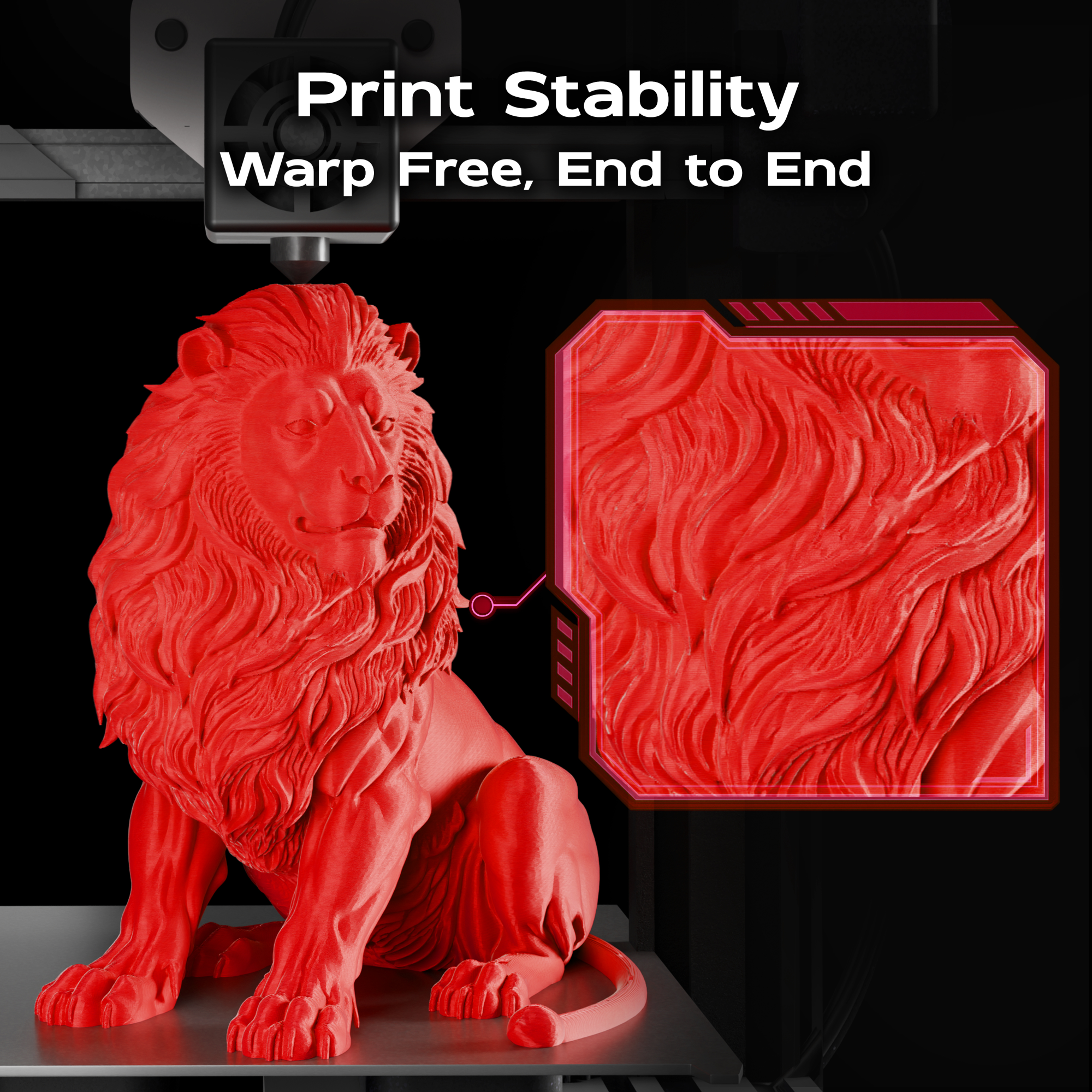 Scarlet Red PLA 1kg