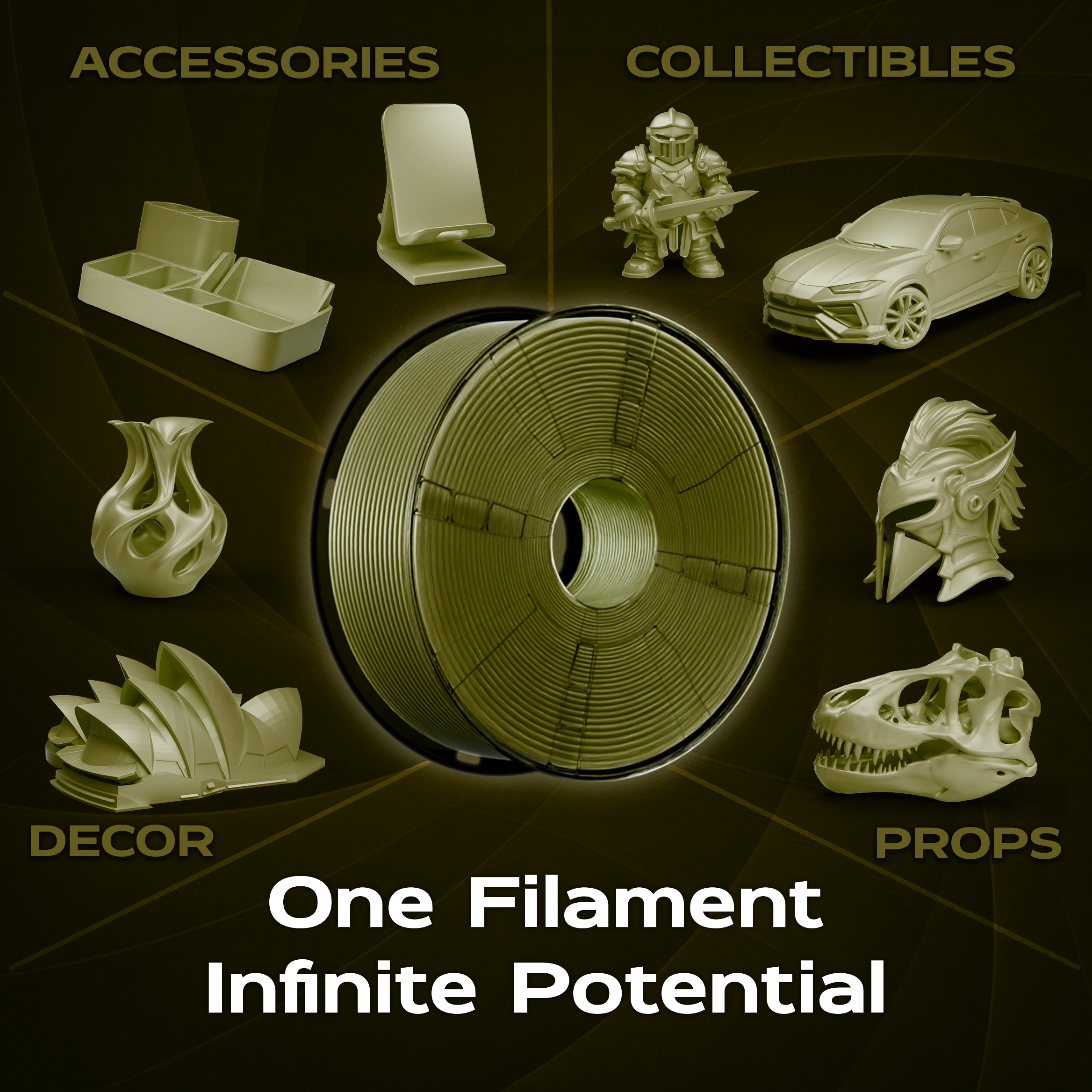 Army Green PLA 1kg