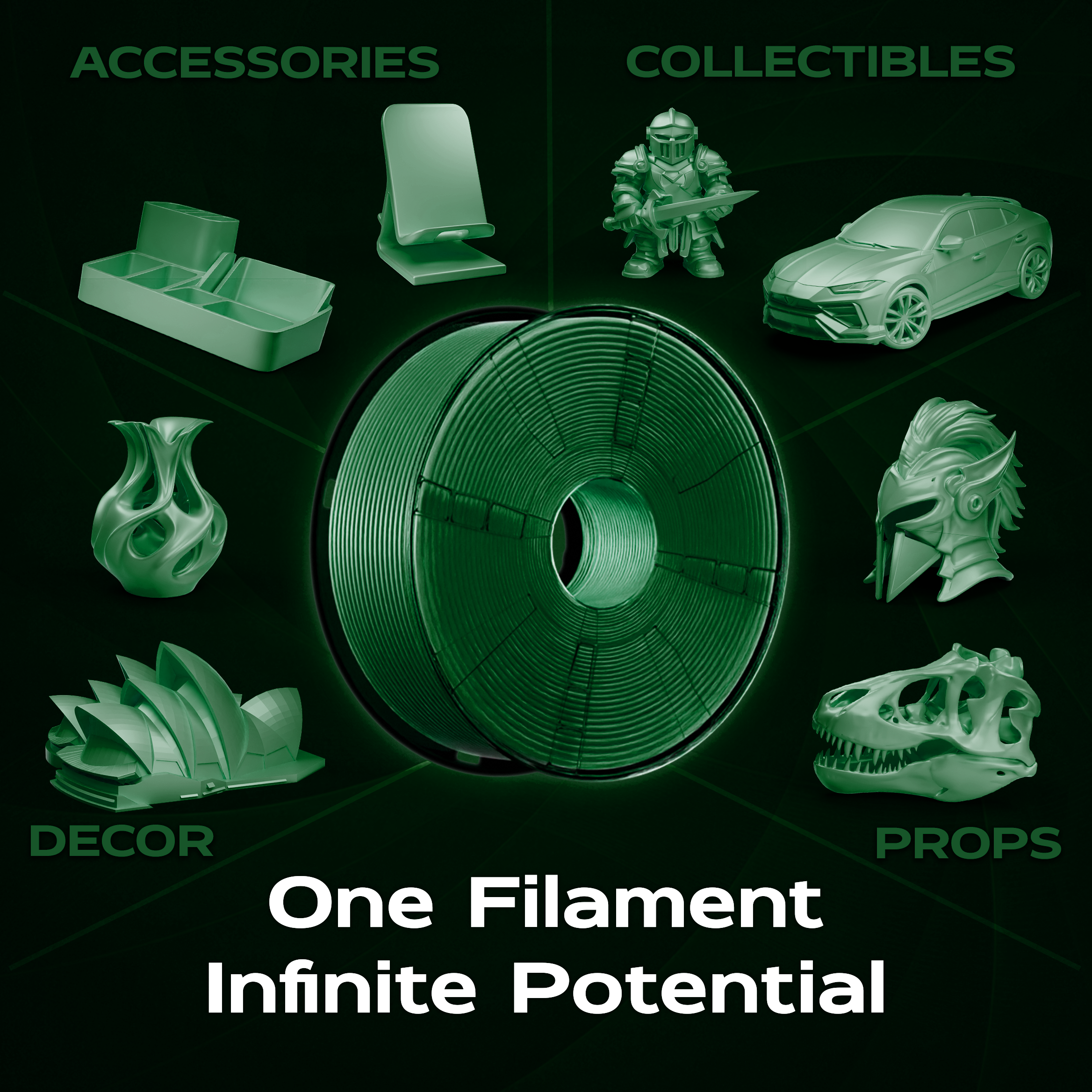 Emerald Green PLA 1kg