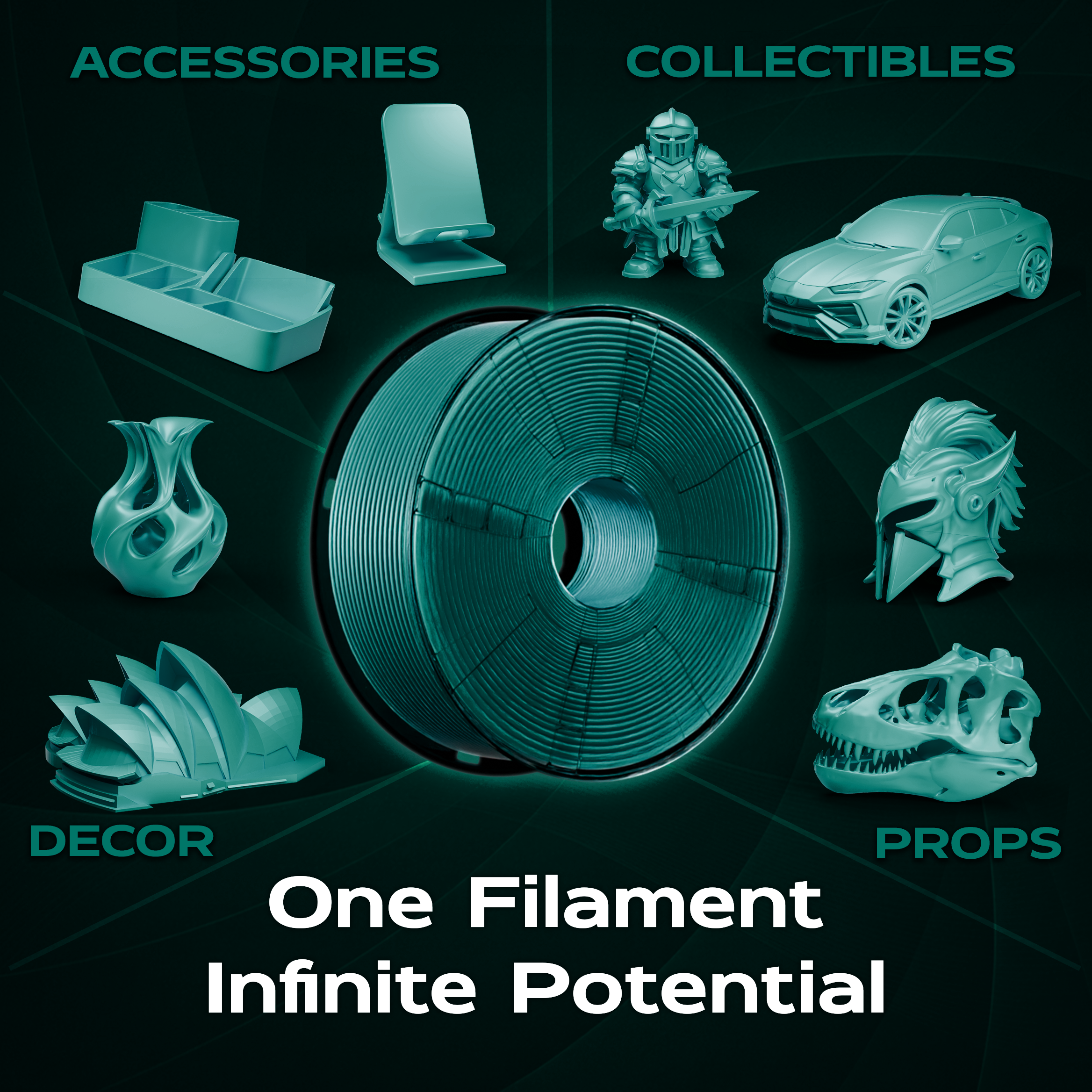 Teal PLA 1kg