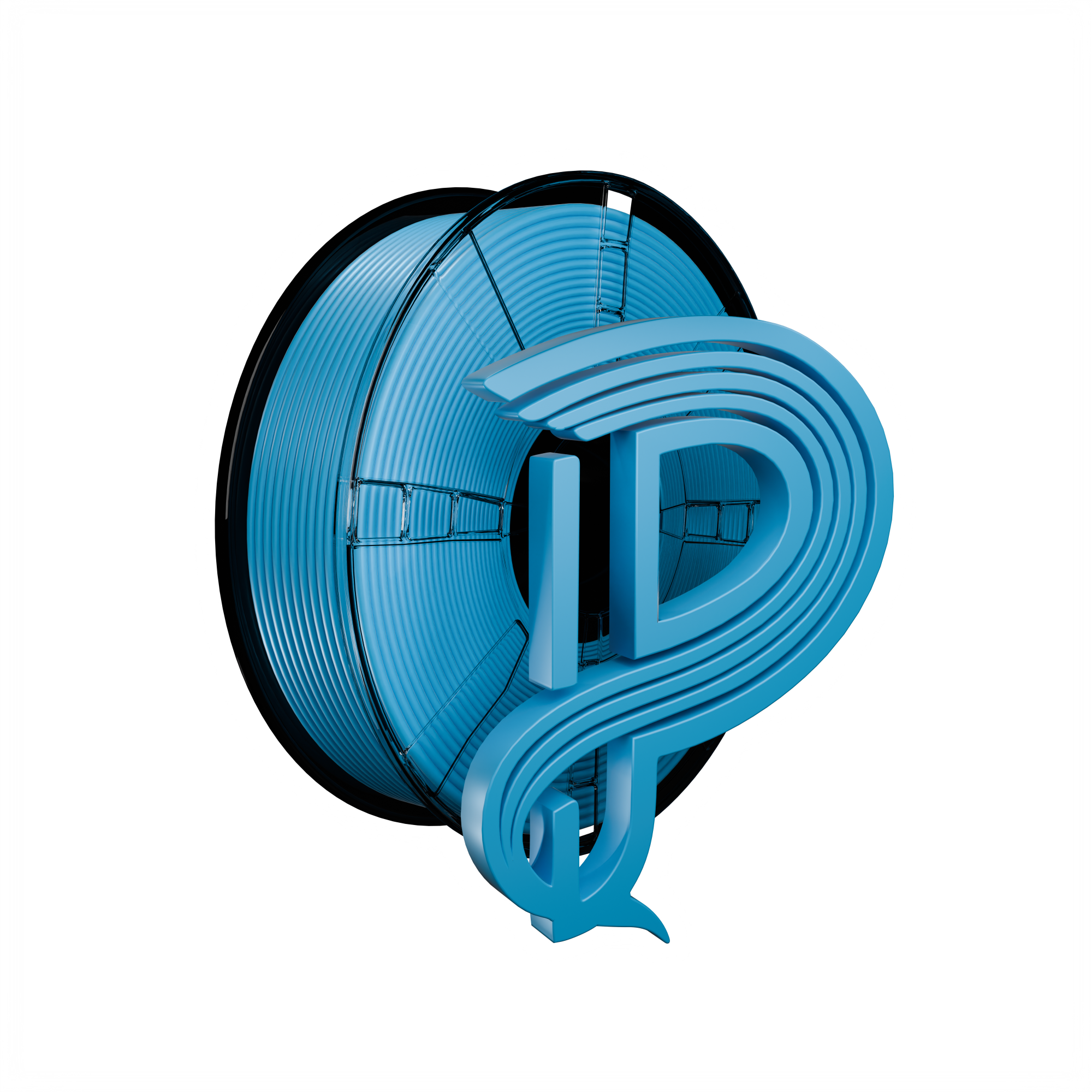 Purple PLA filament spool for 3D printing