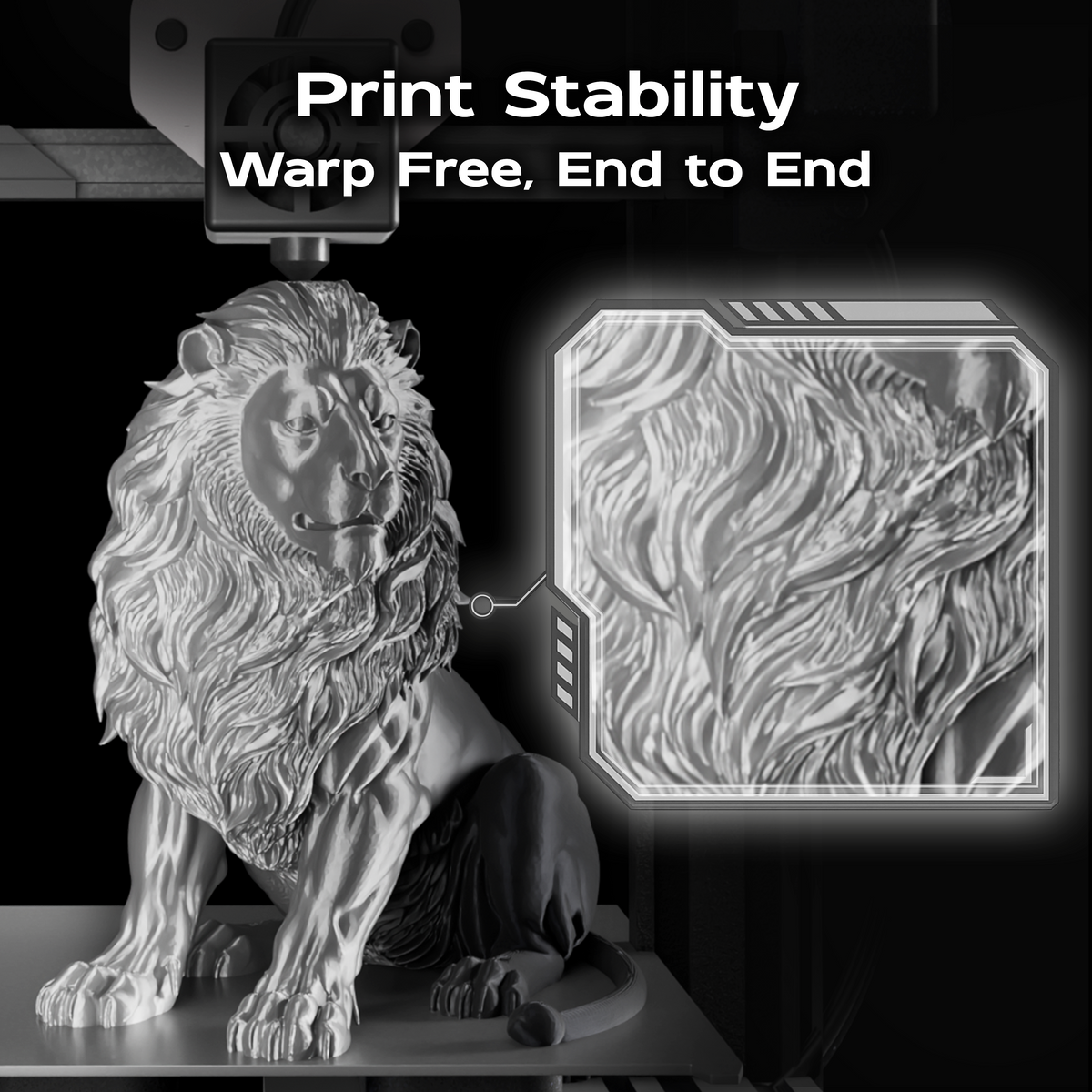 Noir Vision (Silver Black) Bi Silk PLA 1kg