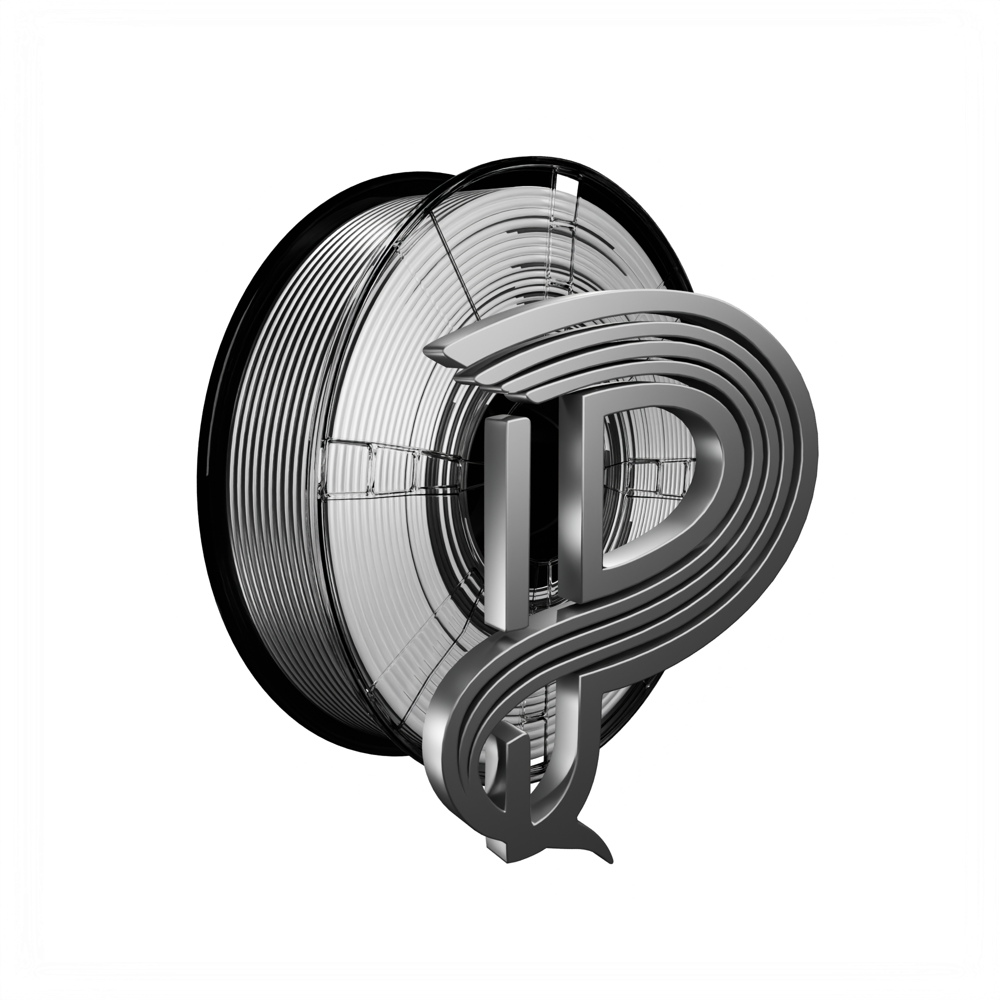 Noir Vision (Silver Black) Bi Silk PLA 1kg Main image