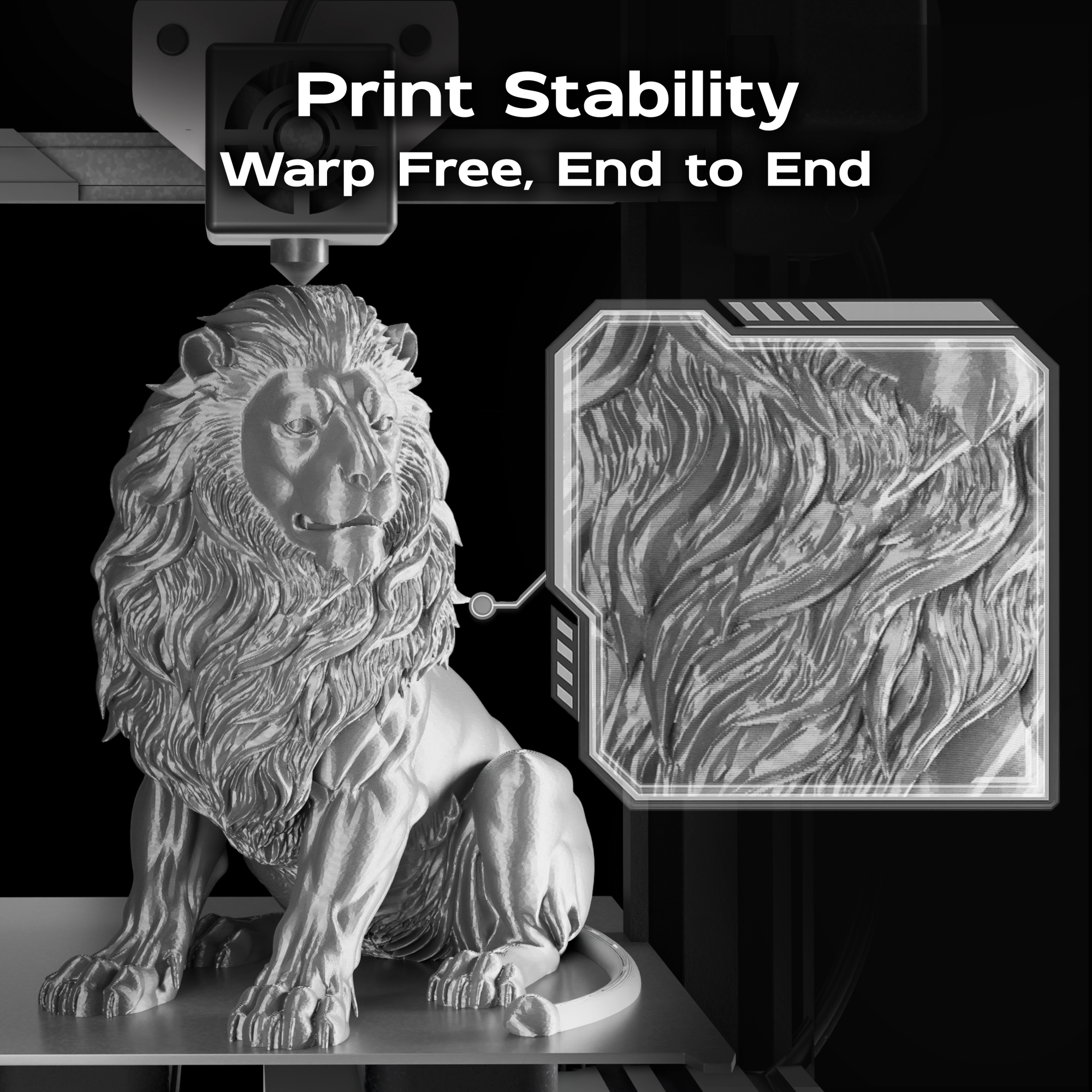 Noir Vision (Silver Black) Bi Silk PLA 1kg