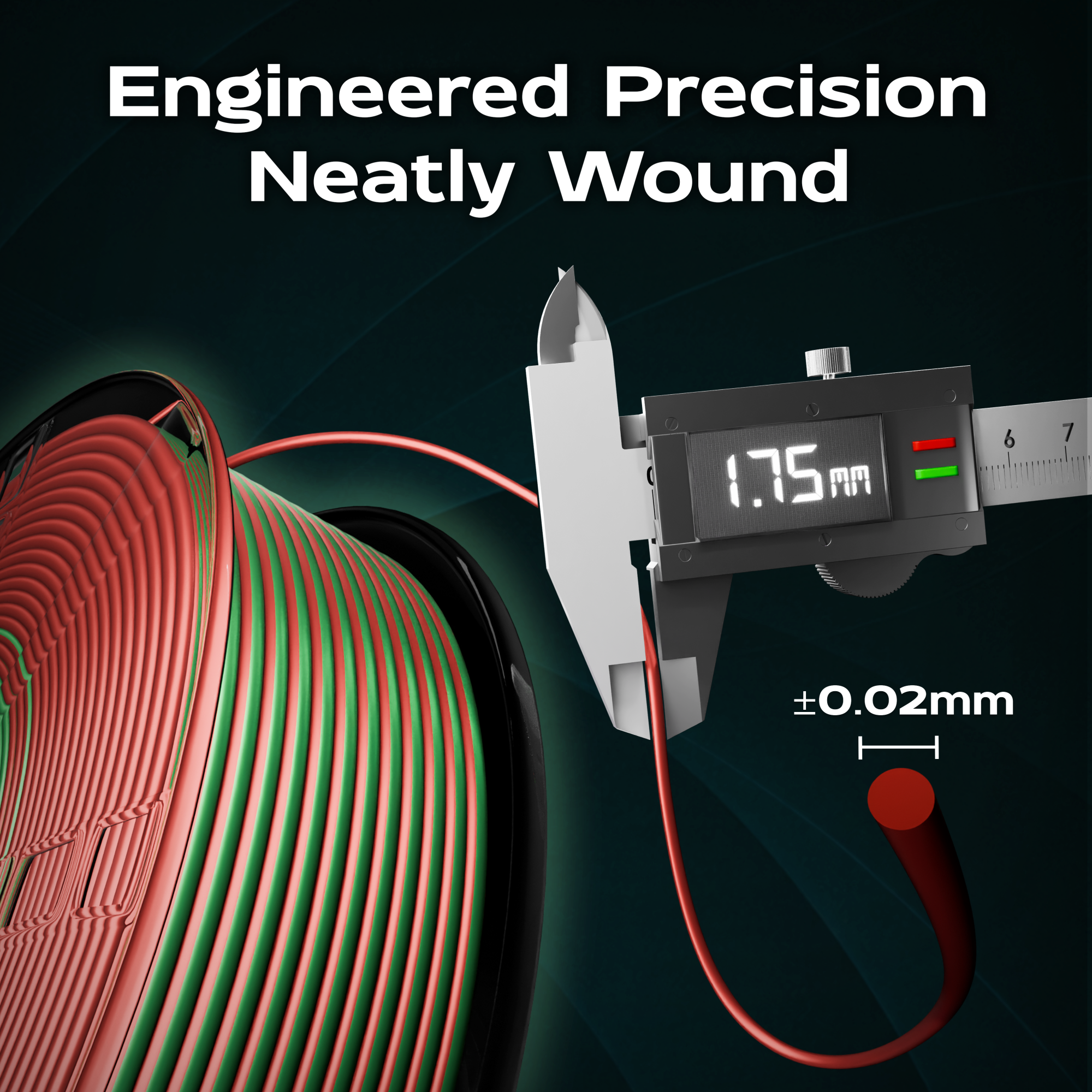 Forest Flare (Red Green) Bi Silk PLA 1kg