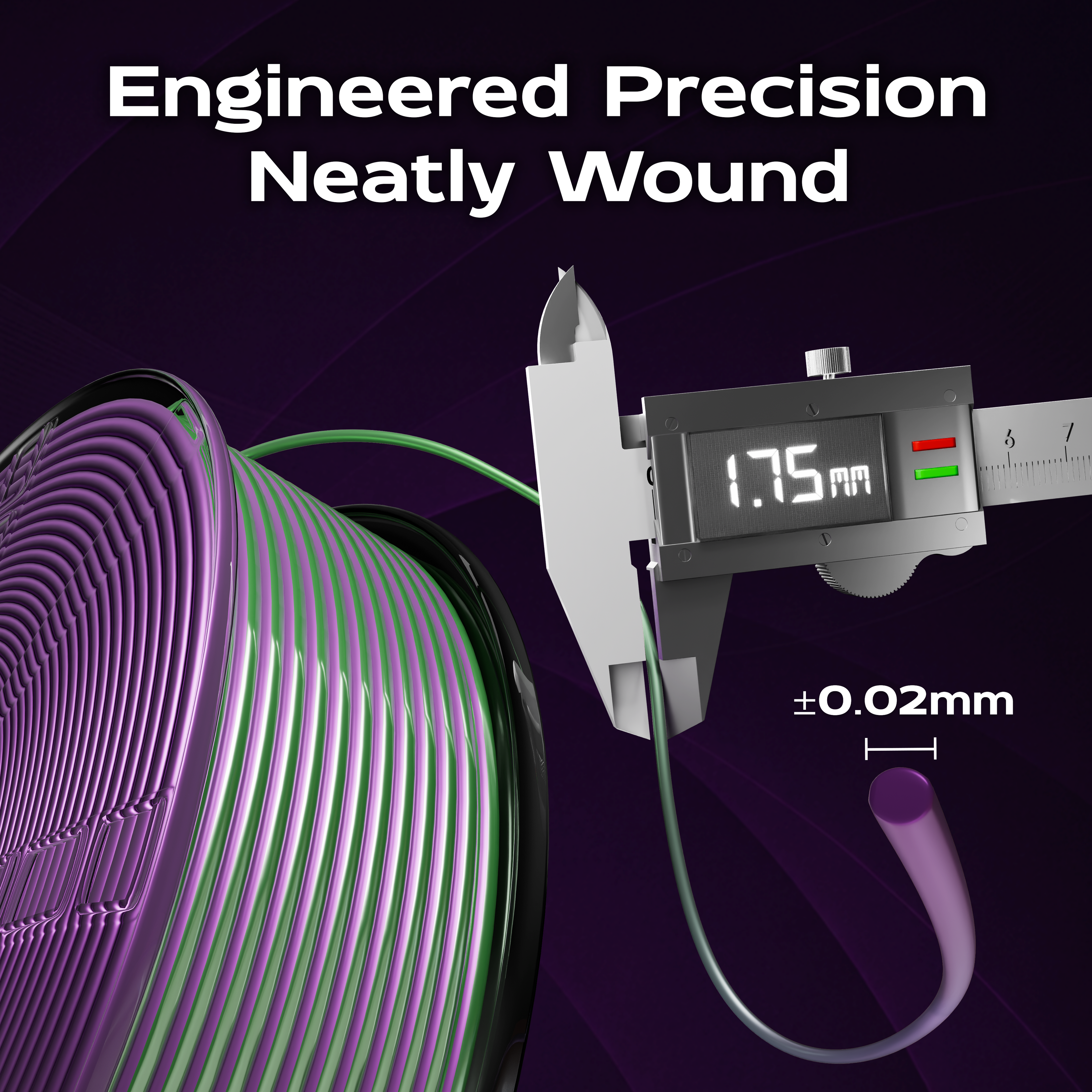 Forest Flare (Purple Green) Bi Silk PLA 1kg