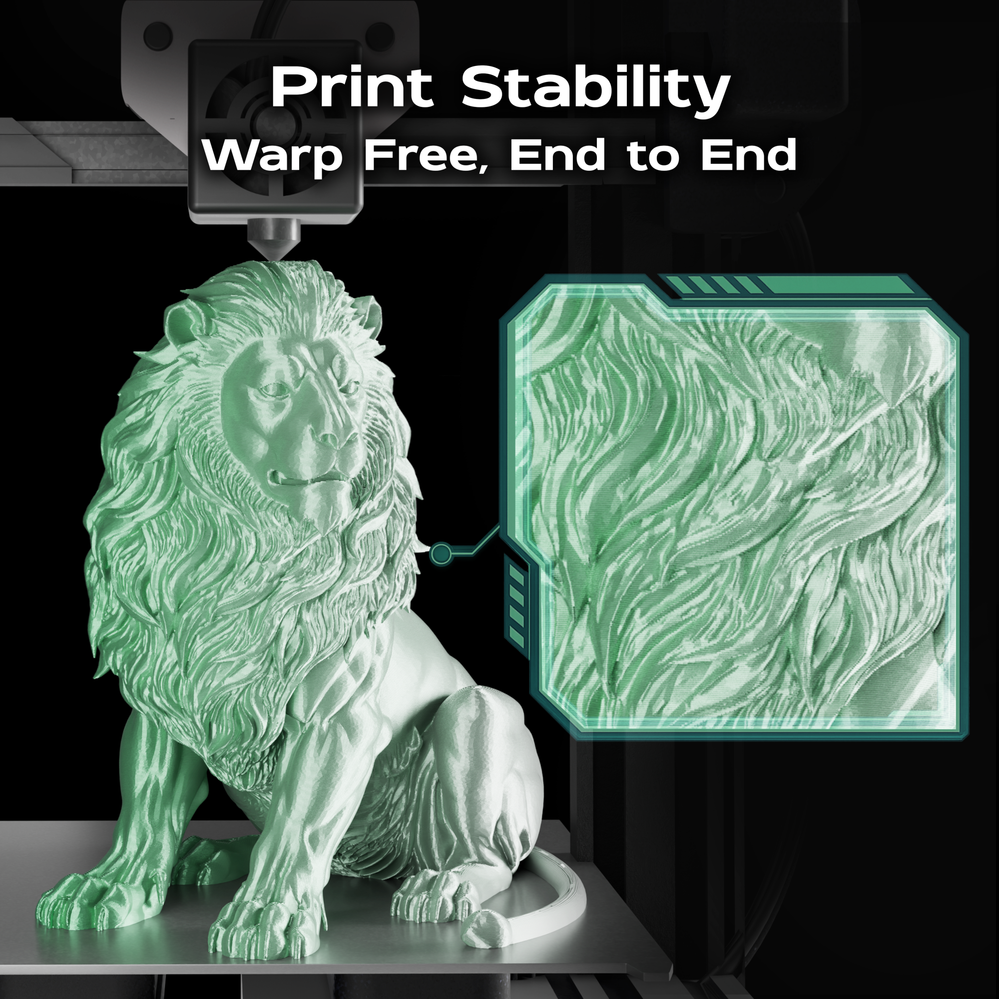 Arctic Emerald (Silver Green) Bi Silk PLA 1kg