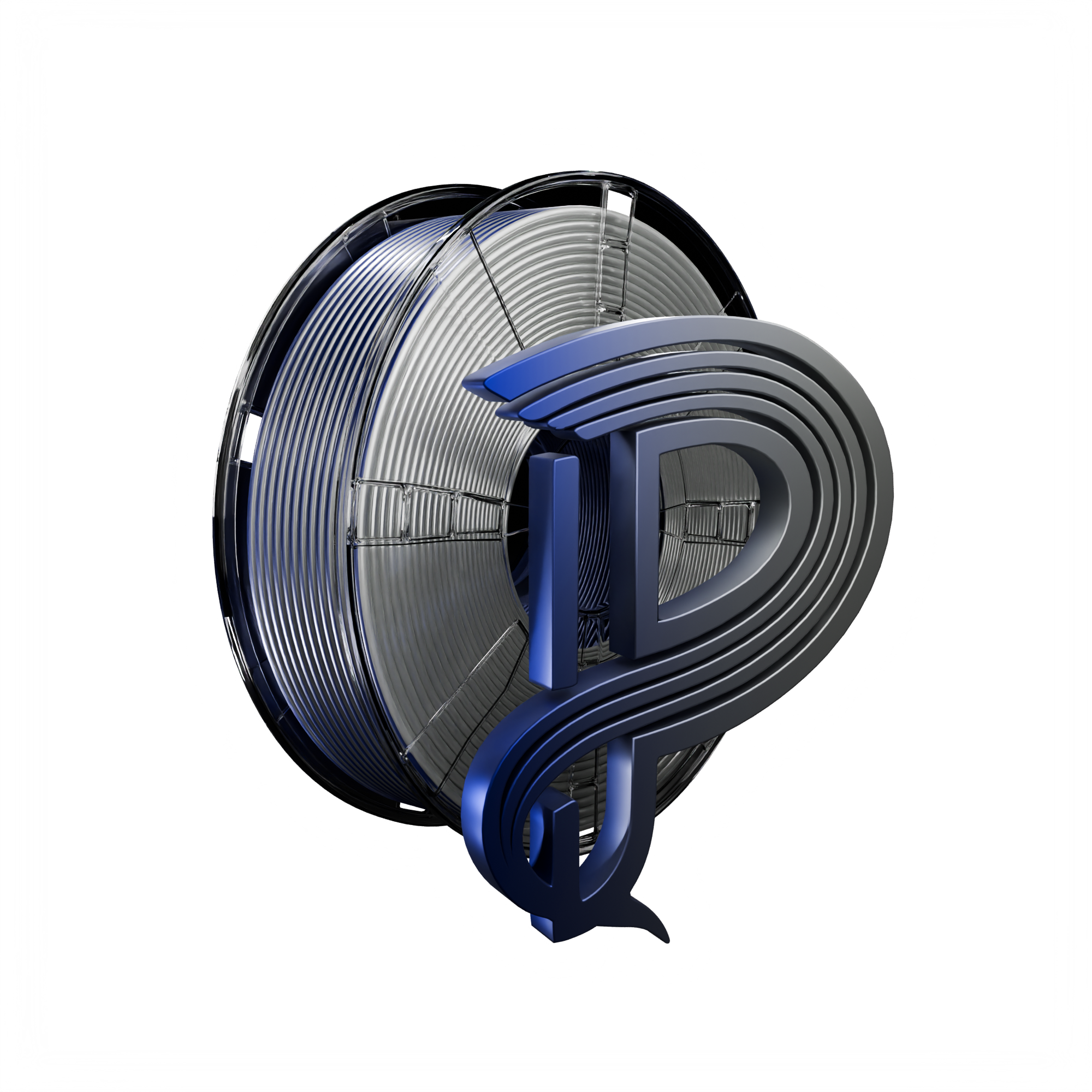 Lunar Depth (Silver Dark Blue) Bi Silk PLA 1kg Main image