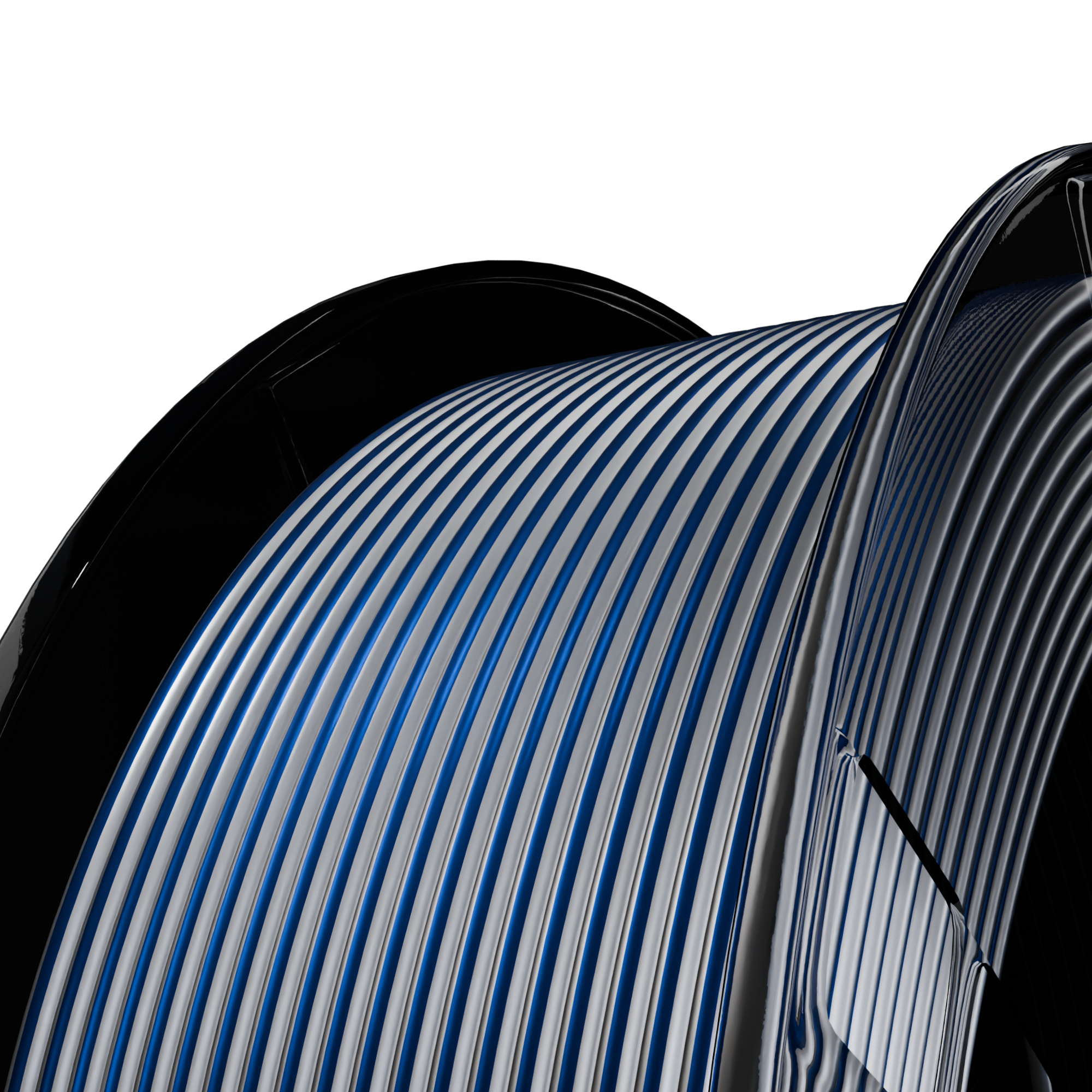 Lunar Depth (Silver Dark Blue) Bi Silk PLA 1kg