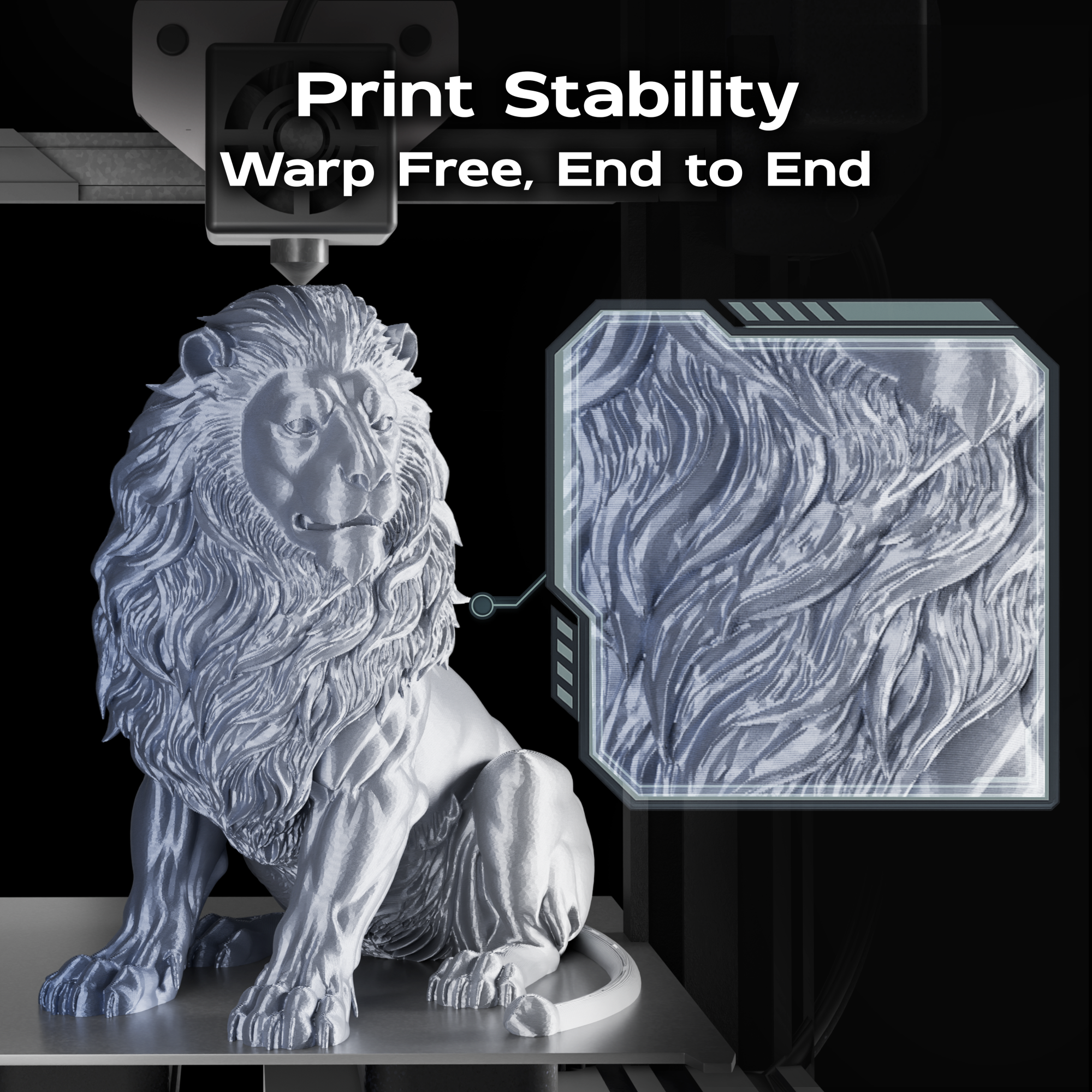 Lunar Depth (Silver Dark Blue) Bi Silk PLA 1kg