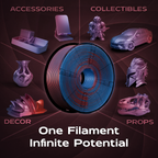 Sapphire Ignite (Blue Red) Bi Silk PLA 1kg
