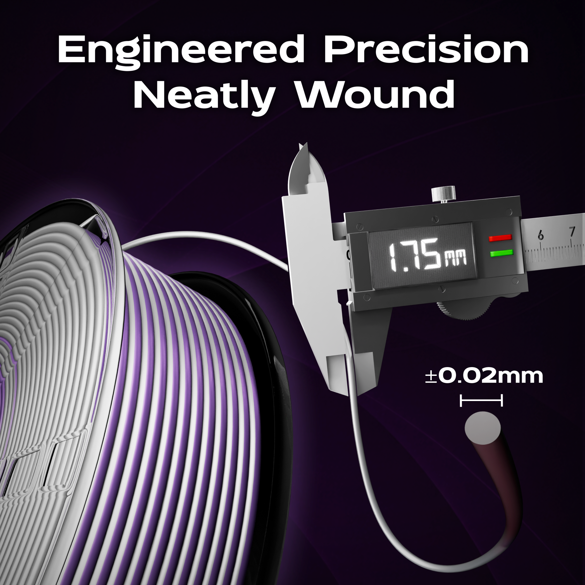 Celestial Violet (Silver Purple) Bi Silk PLA 1kg