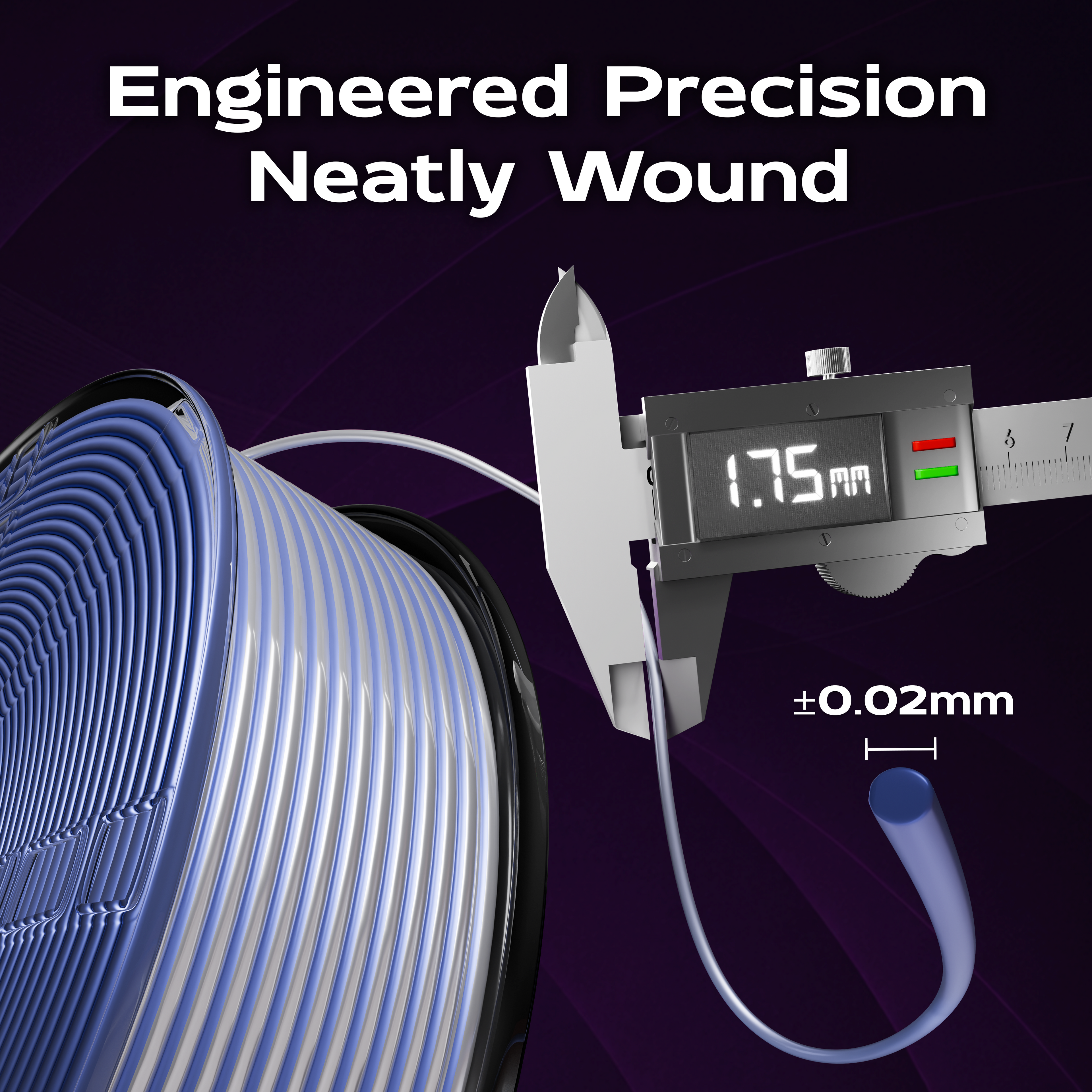 Celestial Violet (Silver Purple) Bi Silk PLA 1kg