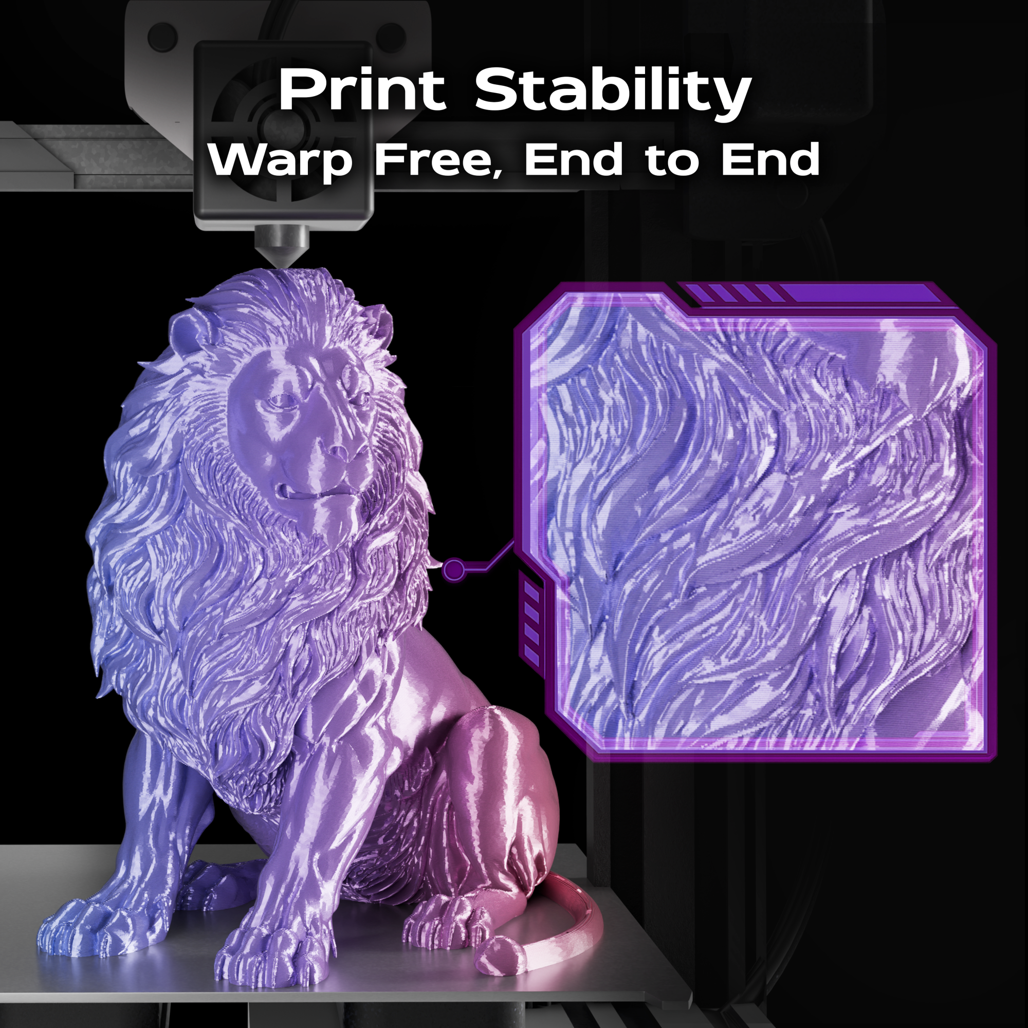 Royal Nebula (Red Purple Blue) Shiny Gradient PLA 1kg