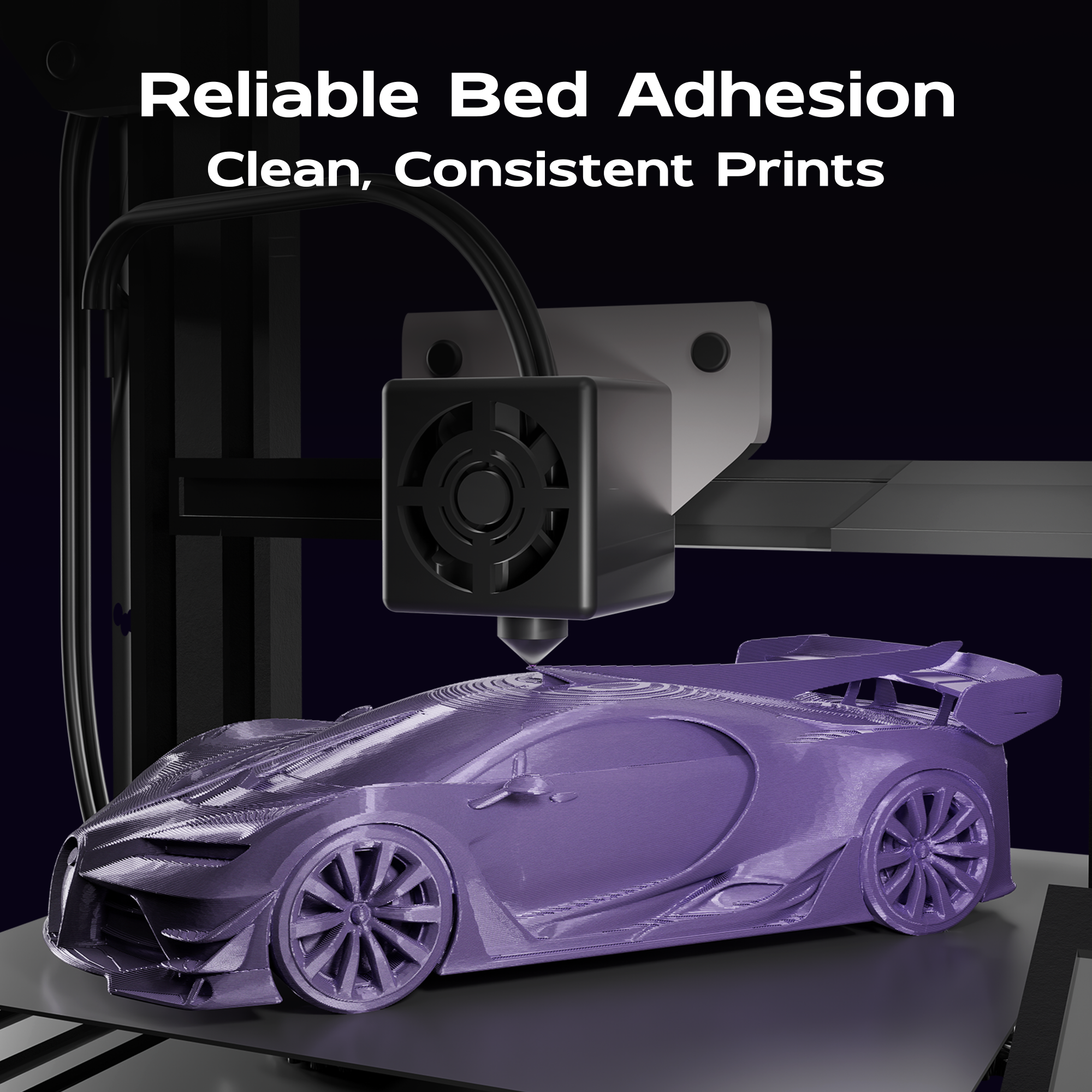 Violet Eclipse (Black Purple) Shiny Gradient PLA 1kg