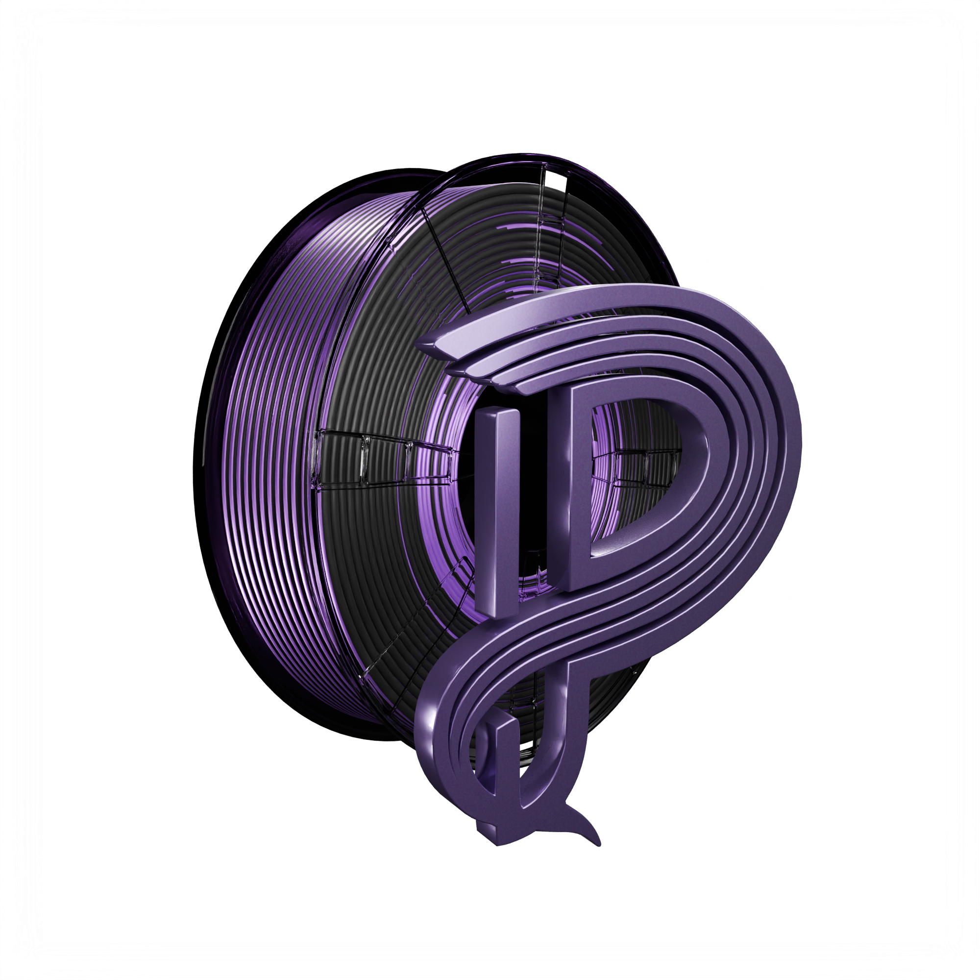 Violet Eclipse (Black Purple) Shiny Gradient PLA 1kg Main image
