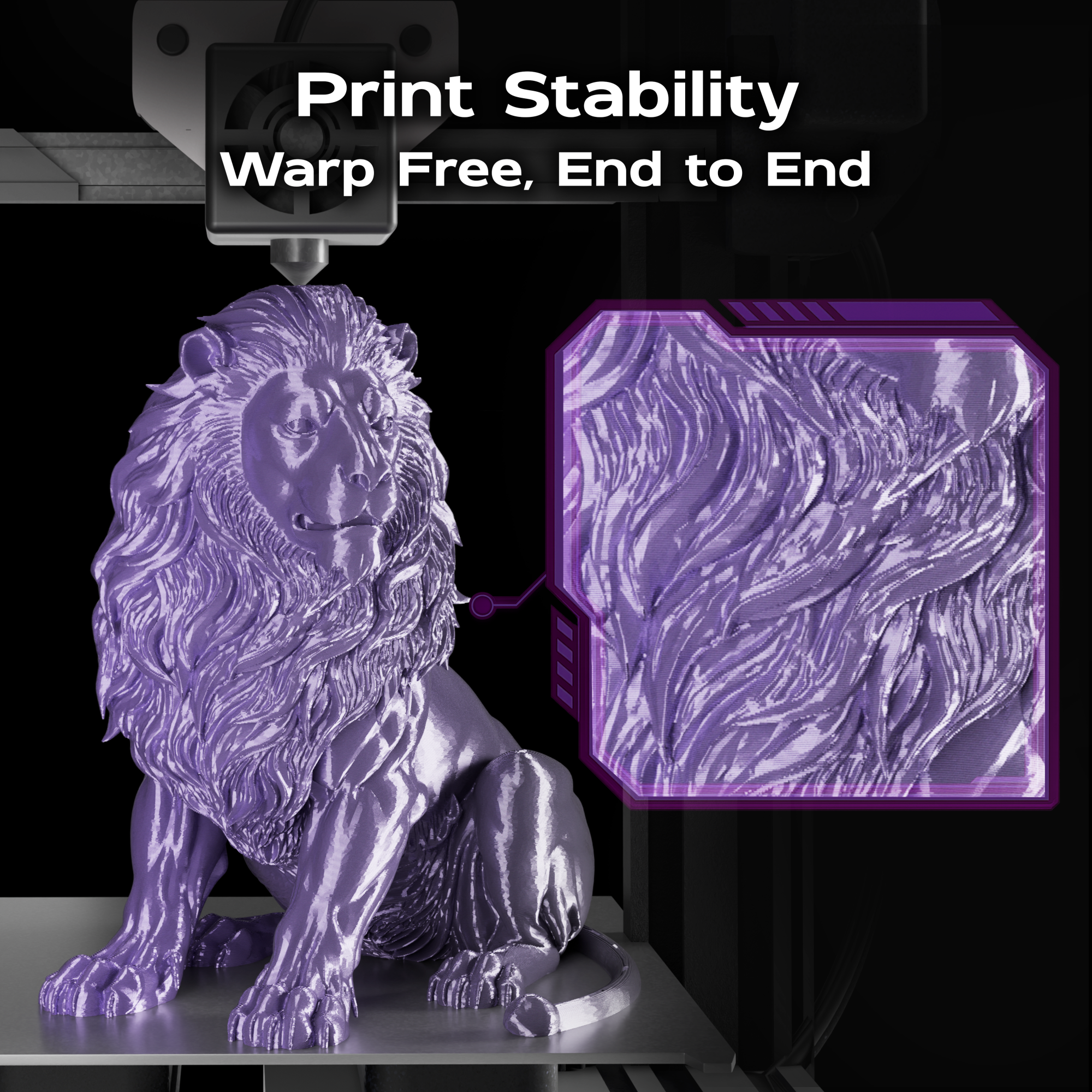 Violet Eclipse (Black Purple) Shiny Gradient PLA 1kg