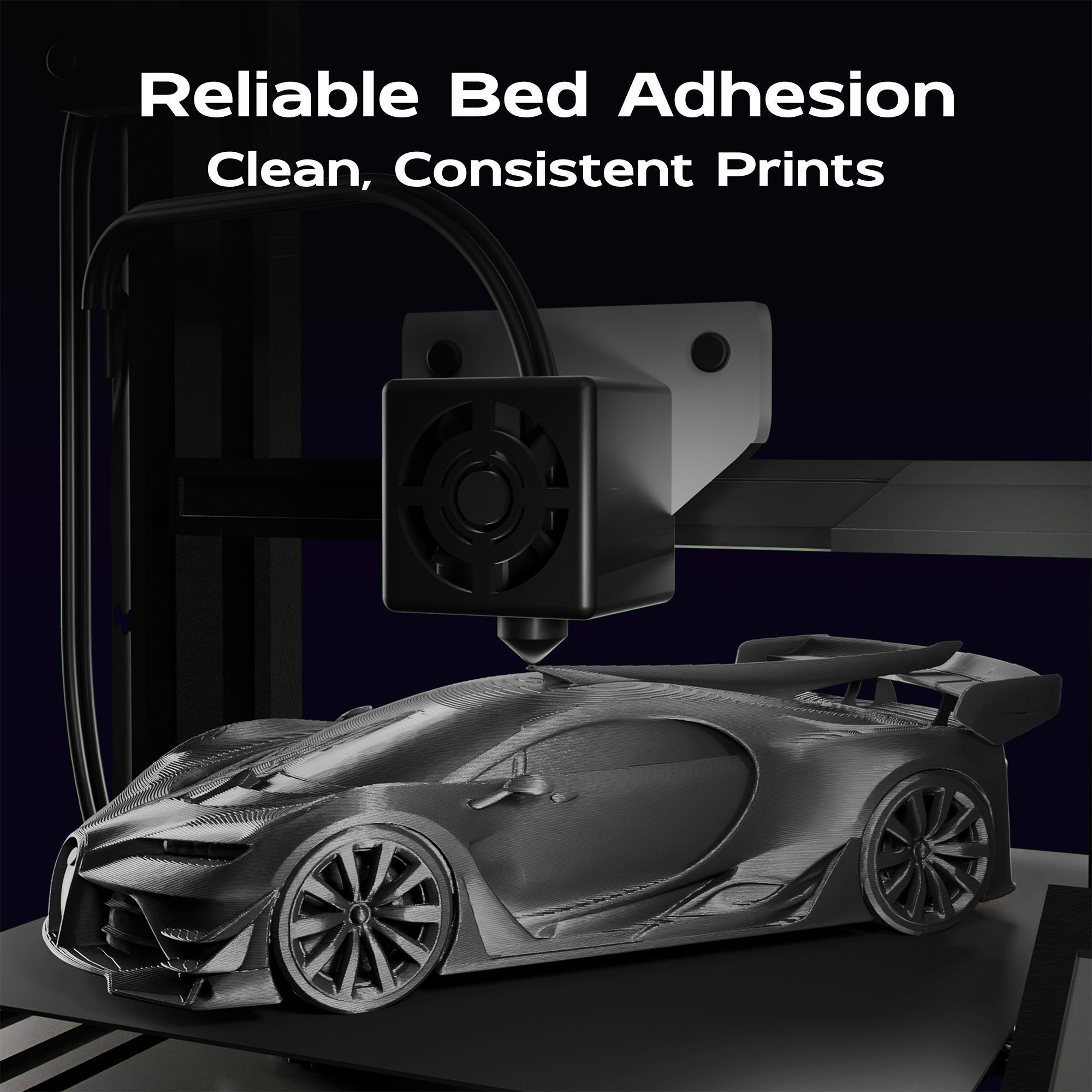 Obsidian Black Silk PLA 1kg