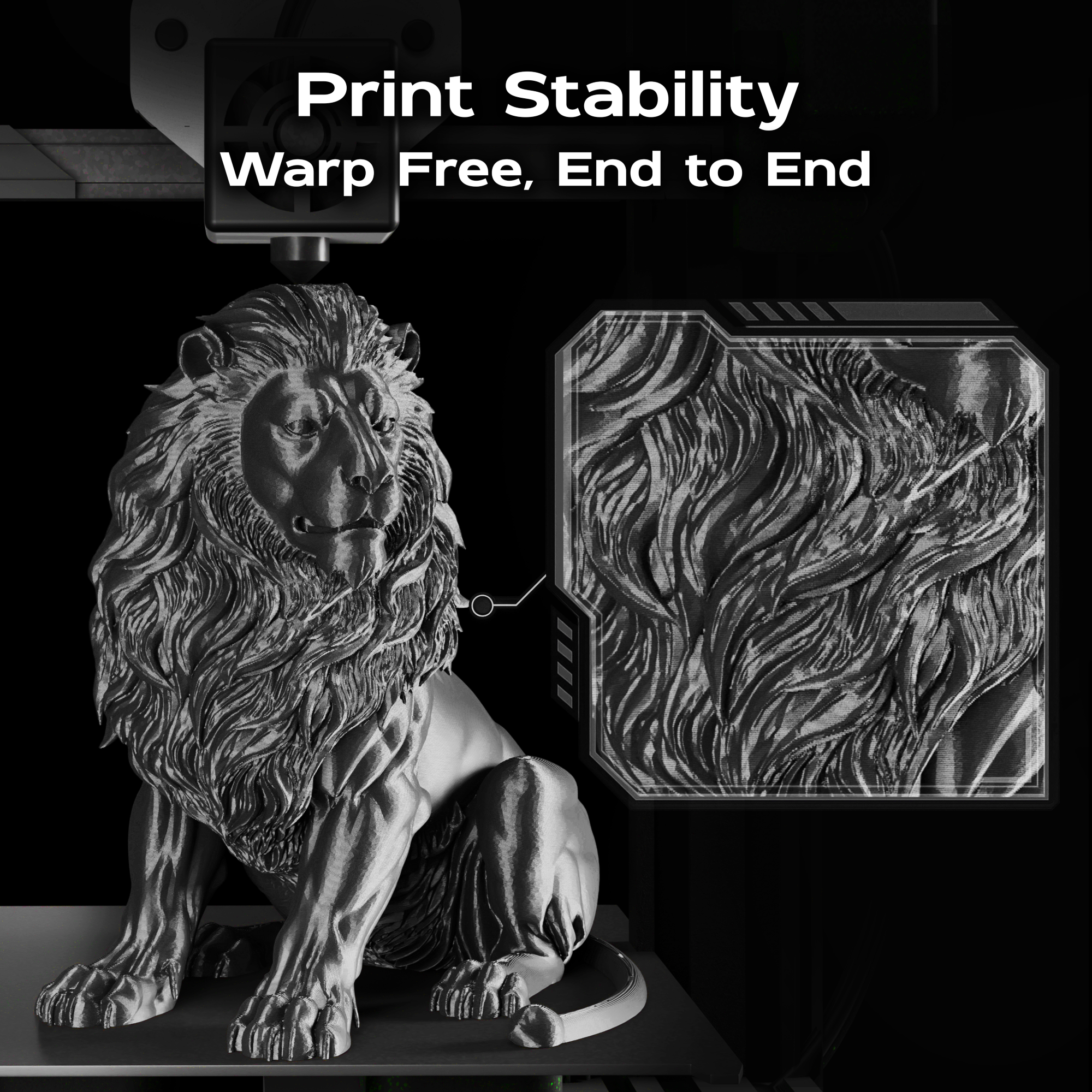 Obsidian Black Silk PLA 1kg