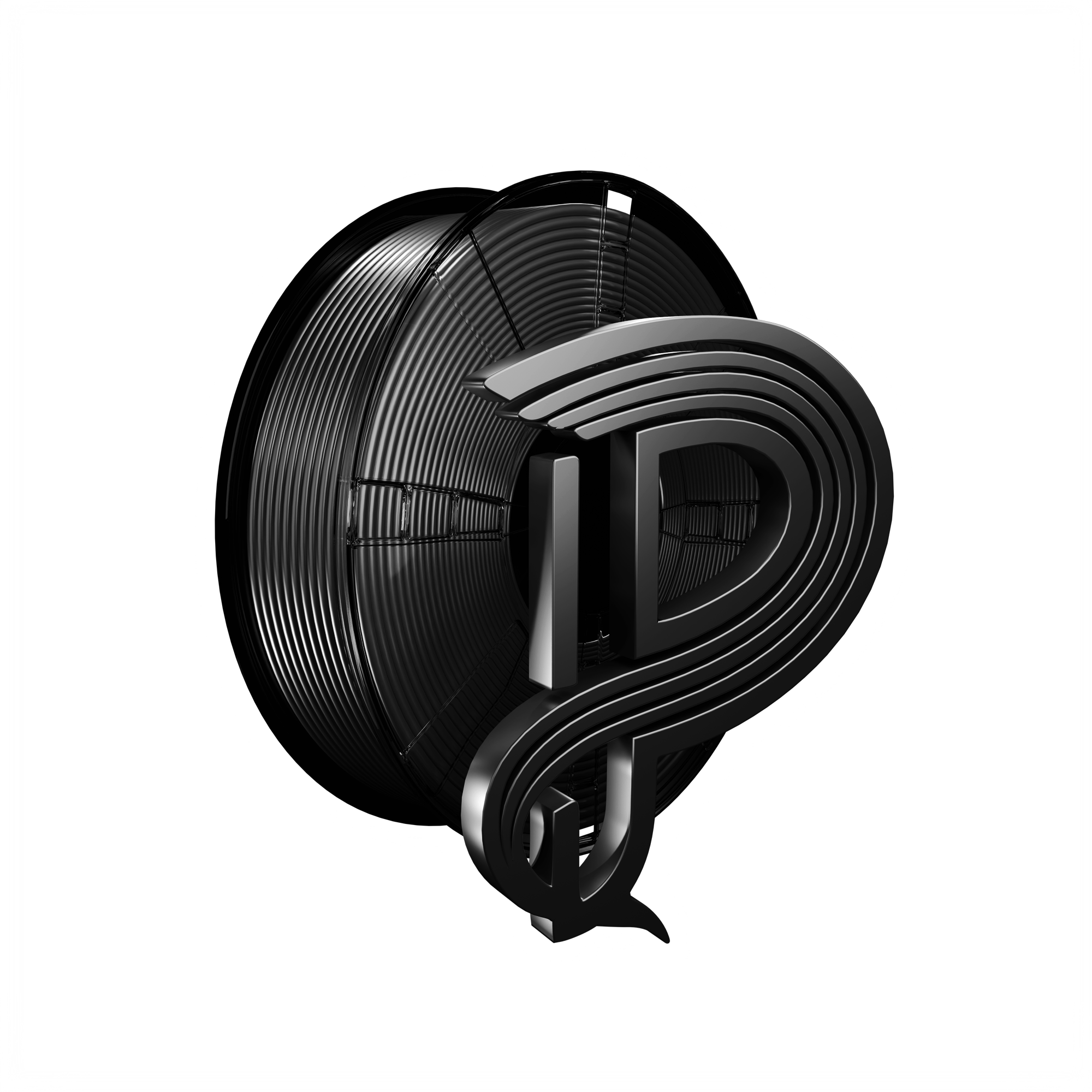 Obsidian Black Silk PLA 1kg Main image