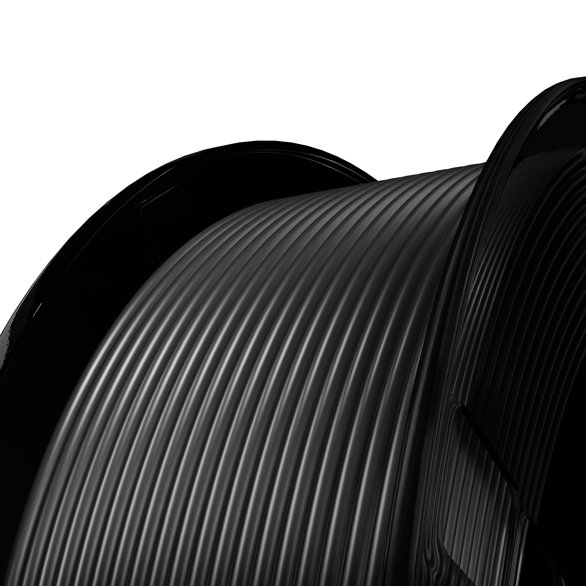 Obsidian Black Silk PLA 1kg Secondary image