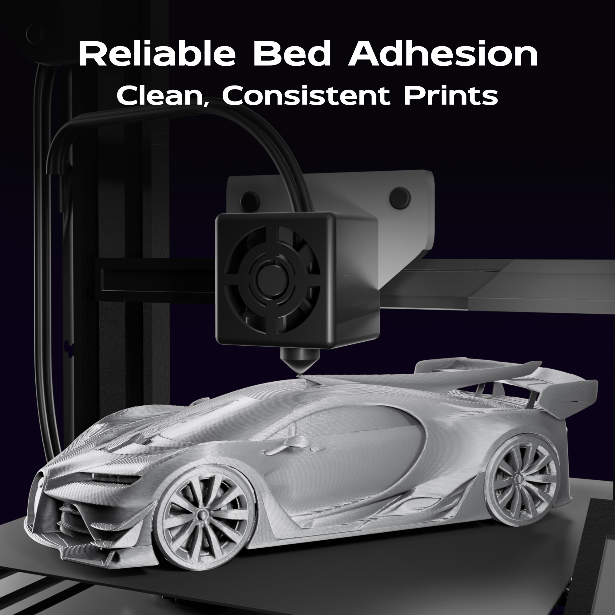 Brushed Steel Silk PLA 1kg