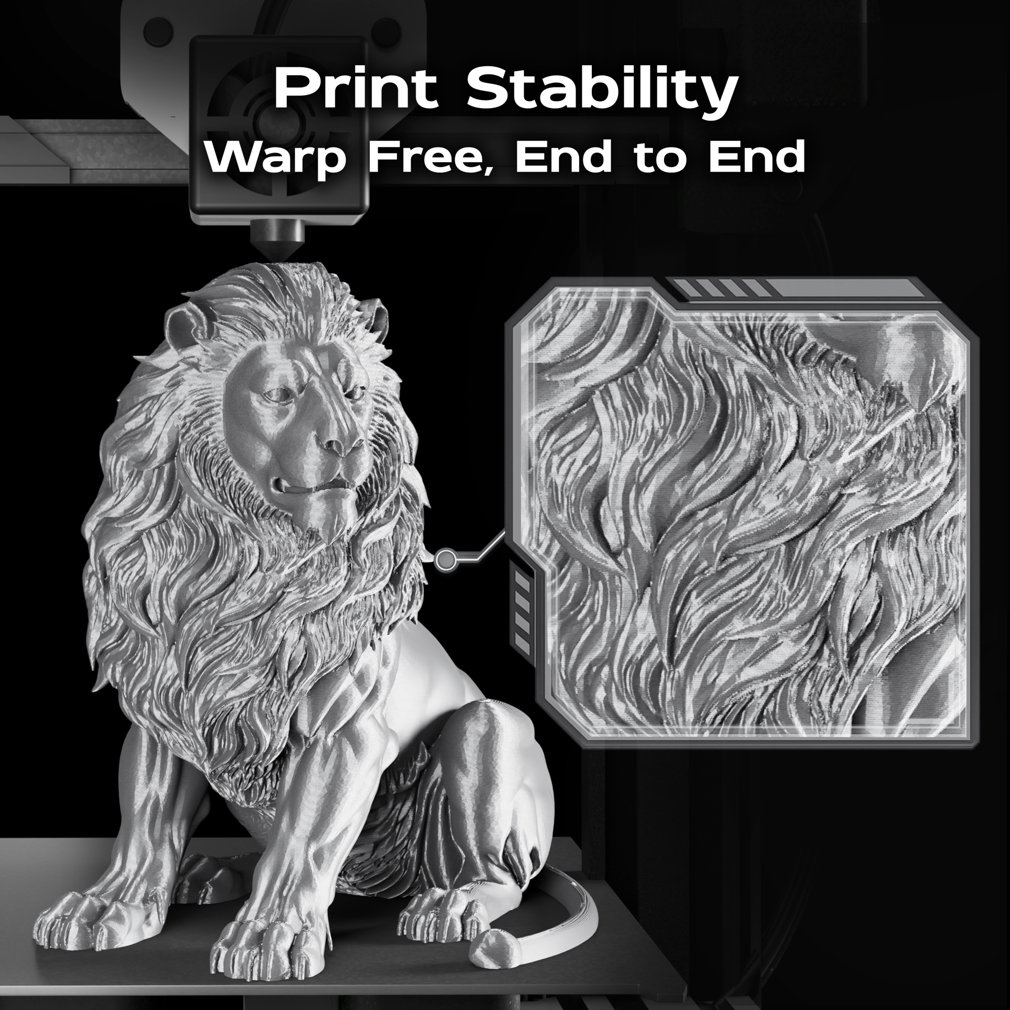 Brushed Steel Silk PLA 1kg